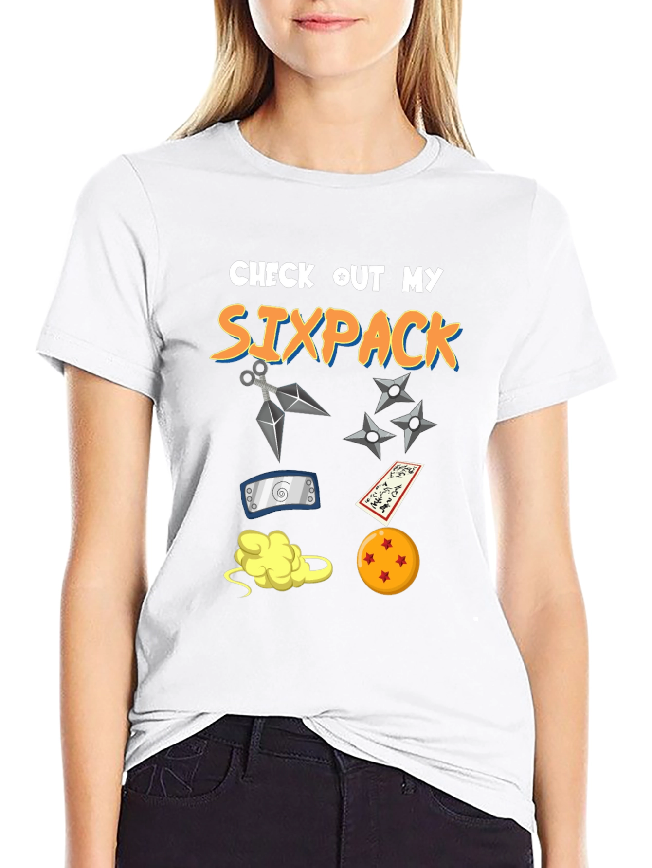 Anime Sixpack Graphic T-Shirt