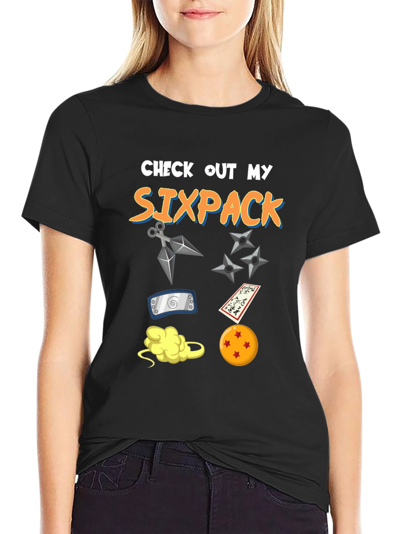 Anime Sixpack Graphic T-Shirt