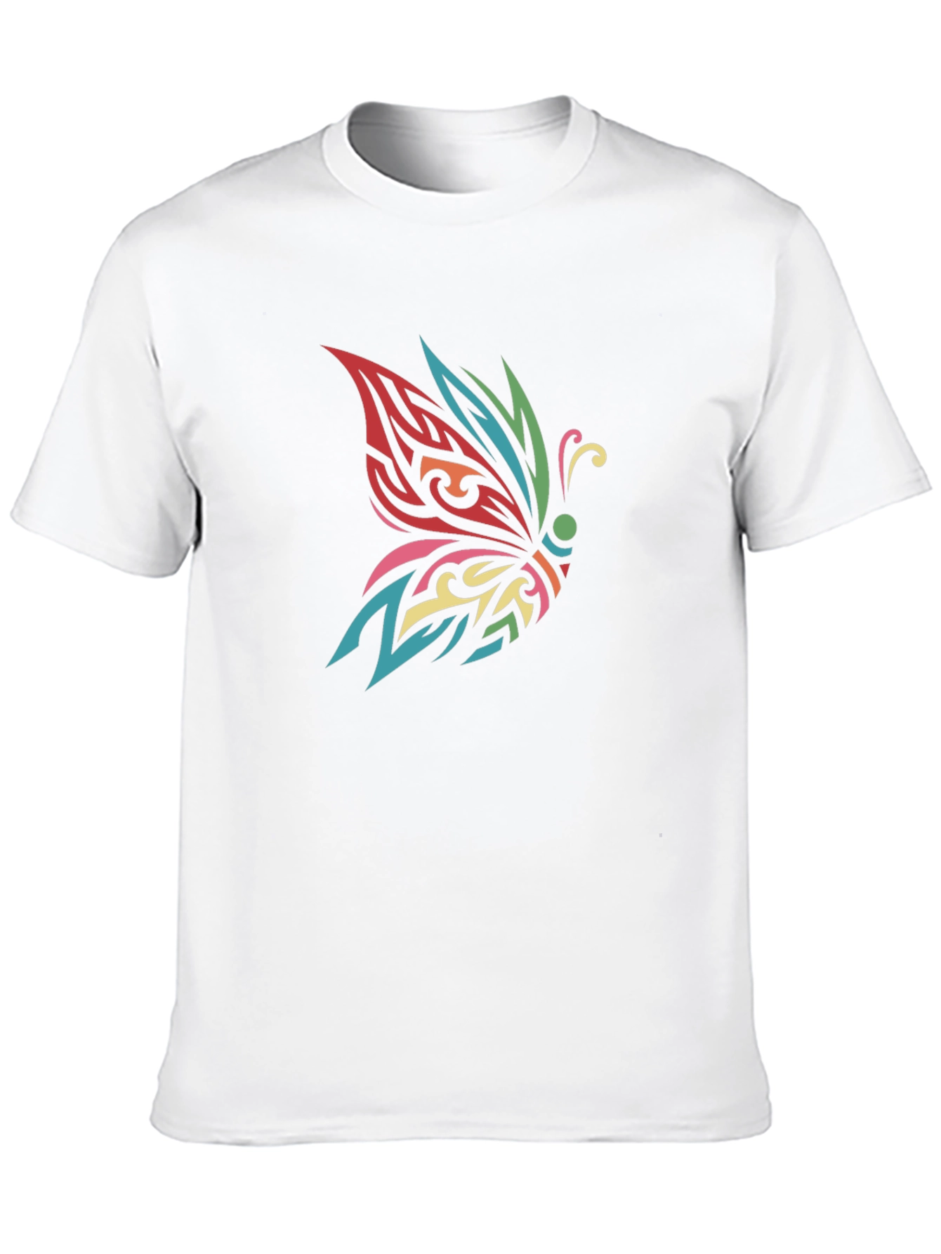 Butterfly Tribal Tattoo Black T-Shirt