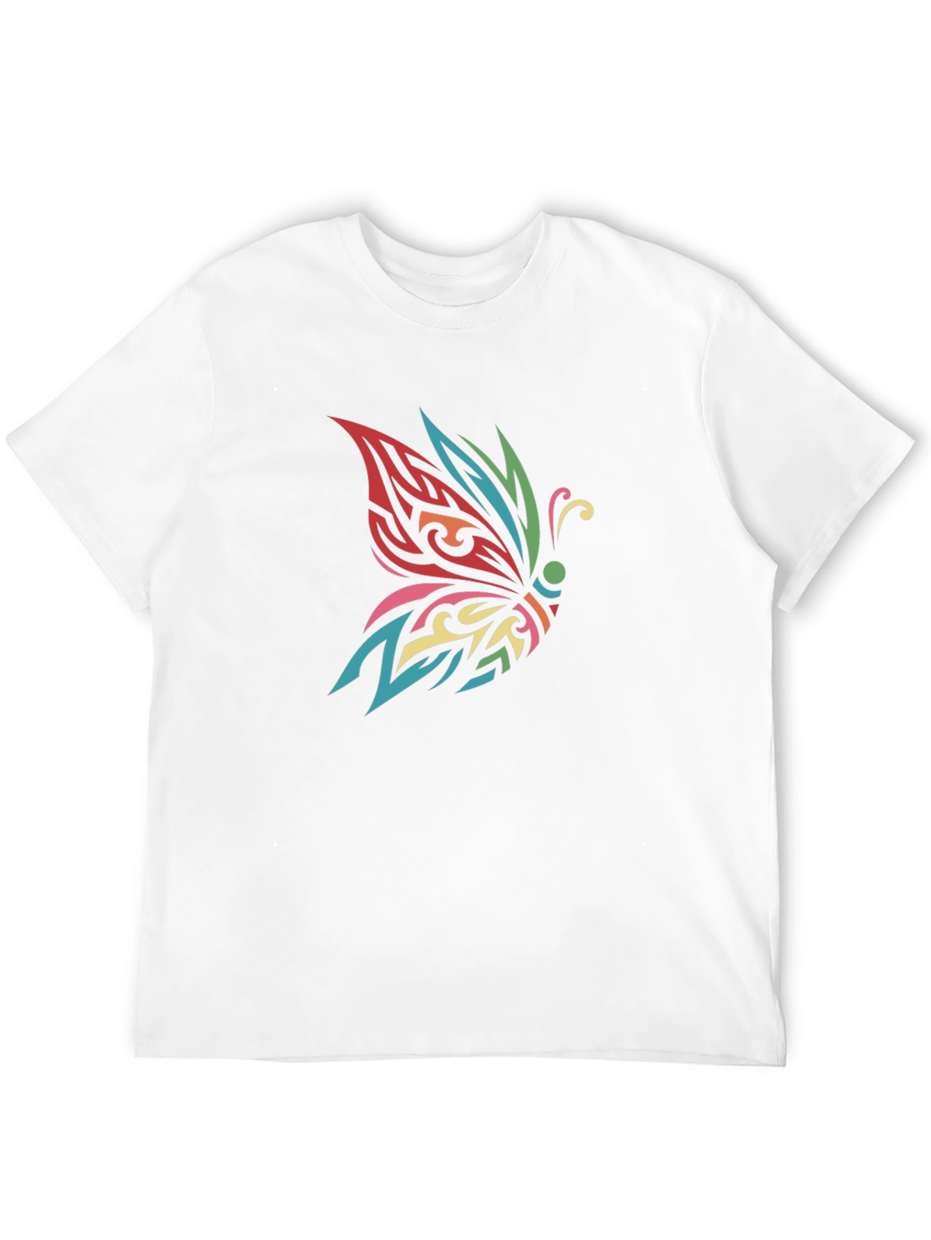 Butterfly Tribal Tattoo Black T-Shirt