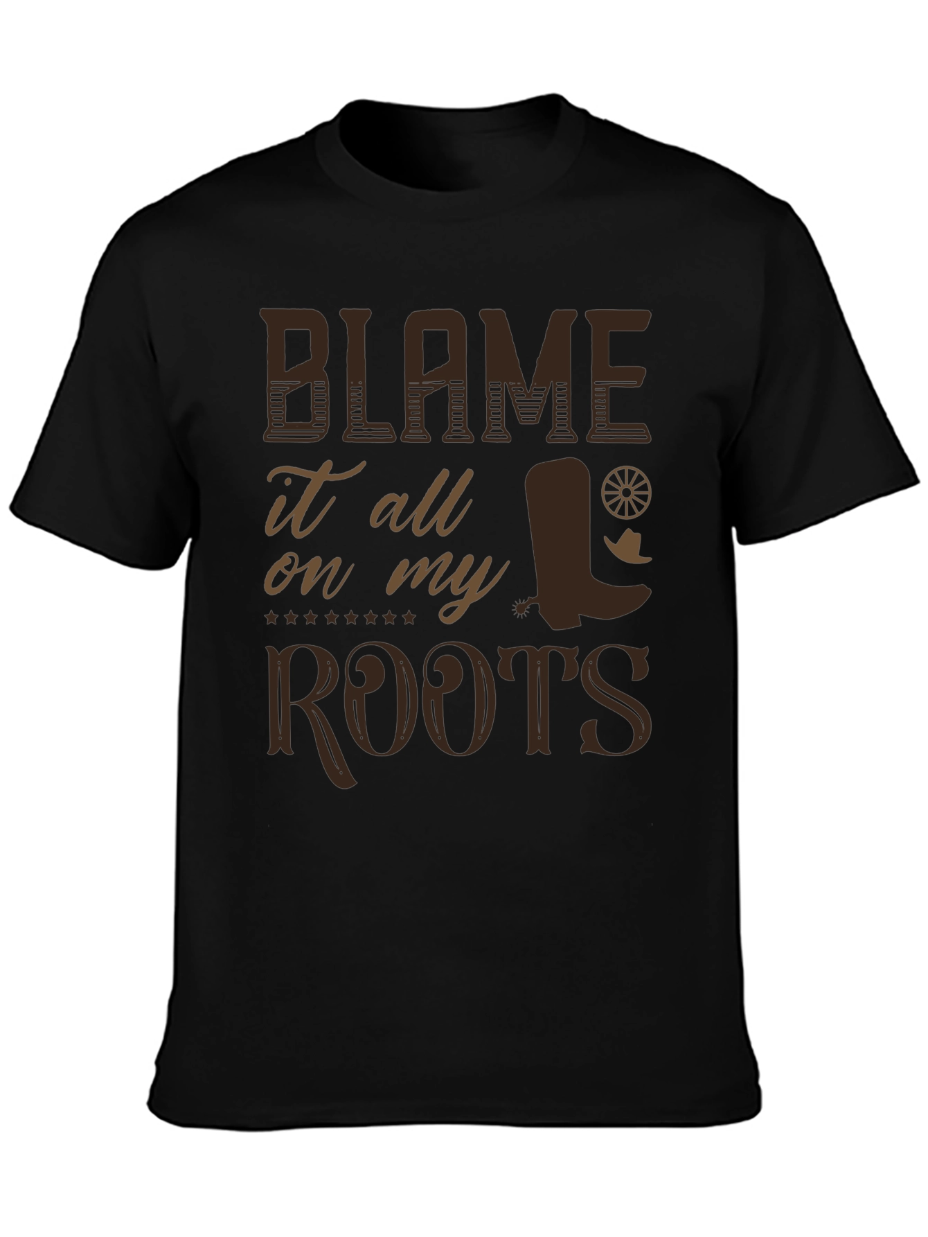 Blame It On My Roots Graphic T-Shirt