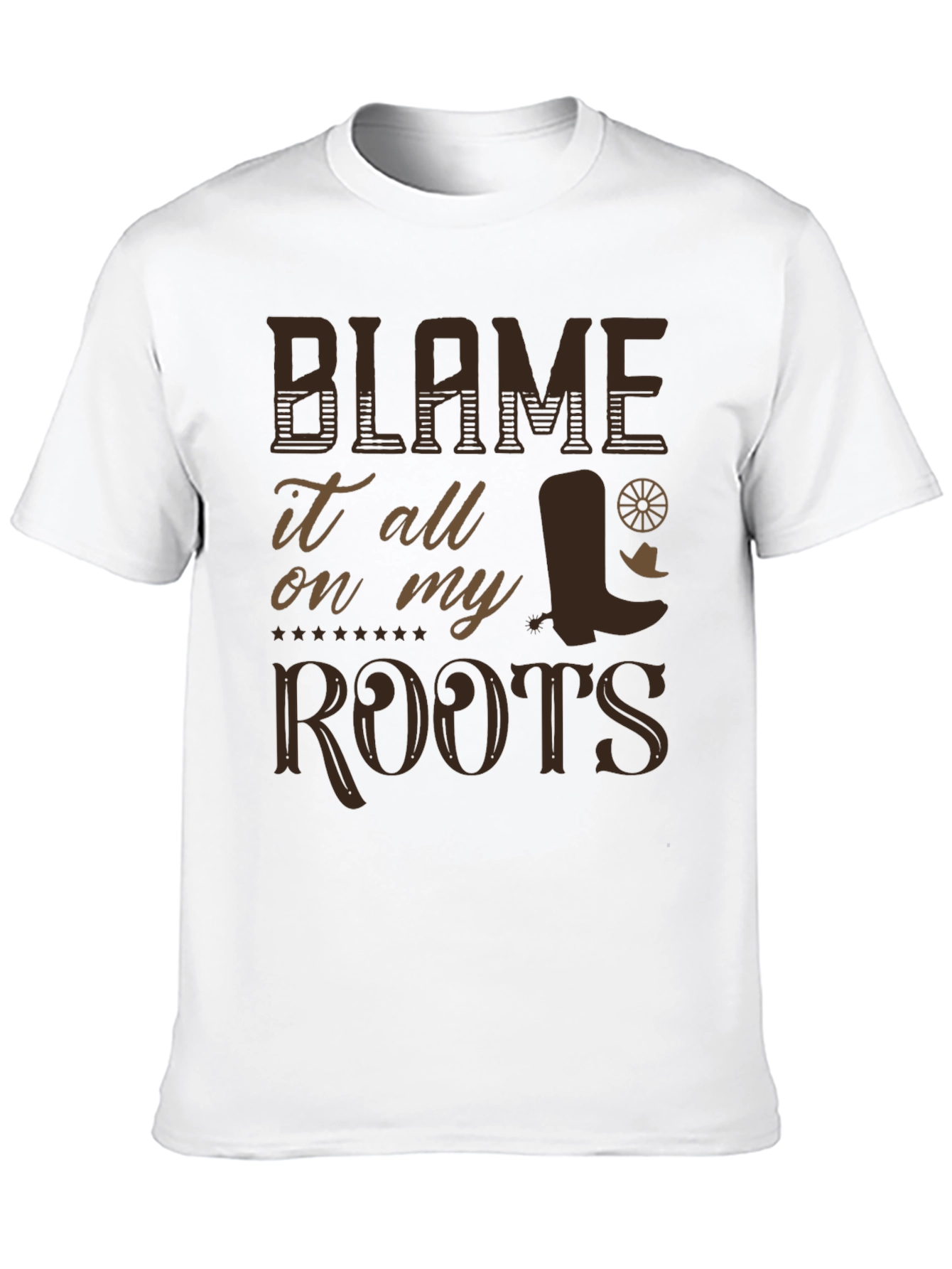 Blame It On My Roots Graphic T-Shirt