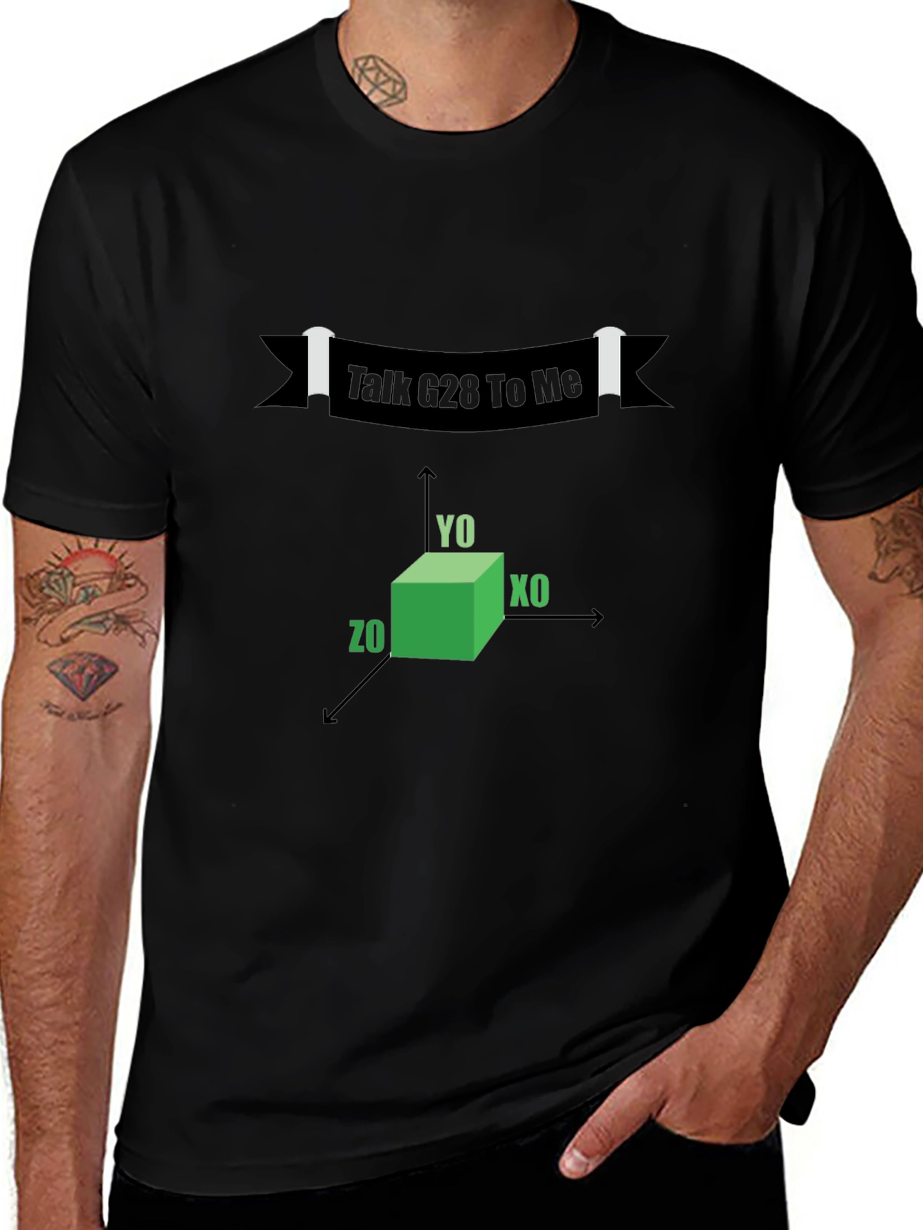 Talk G28 To Me Black T-Shirt