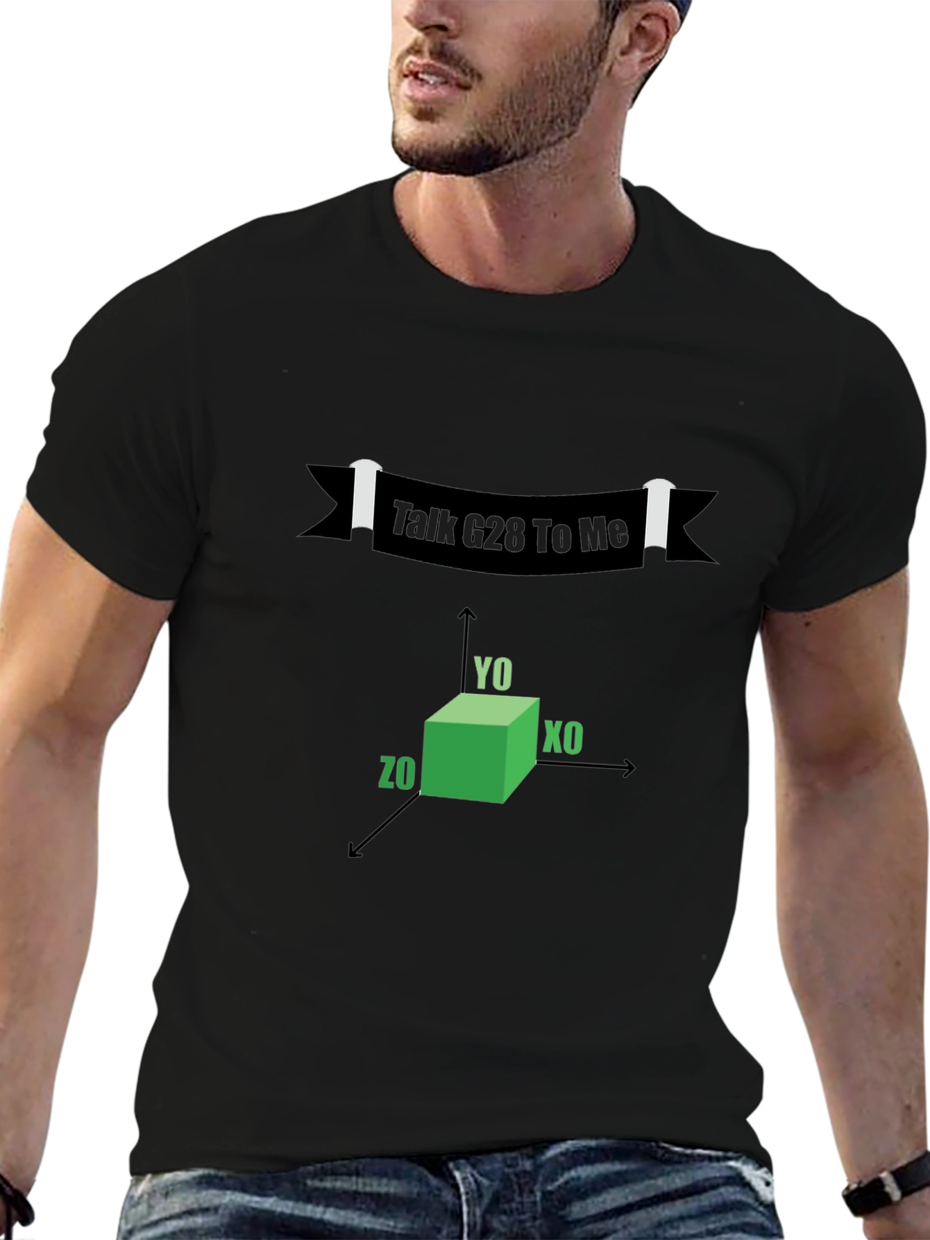 Talk G28 To Me Black T-Shirt