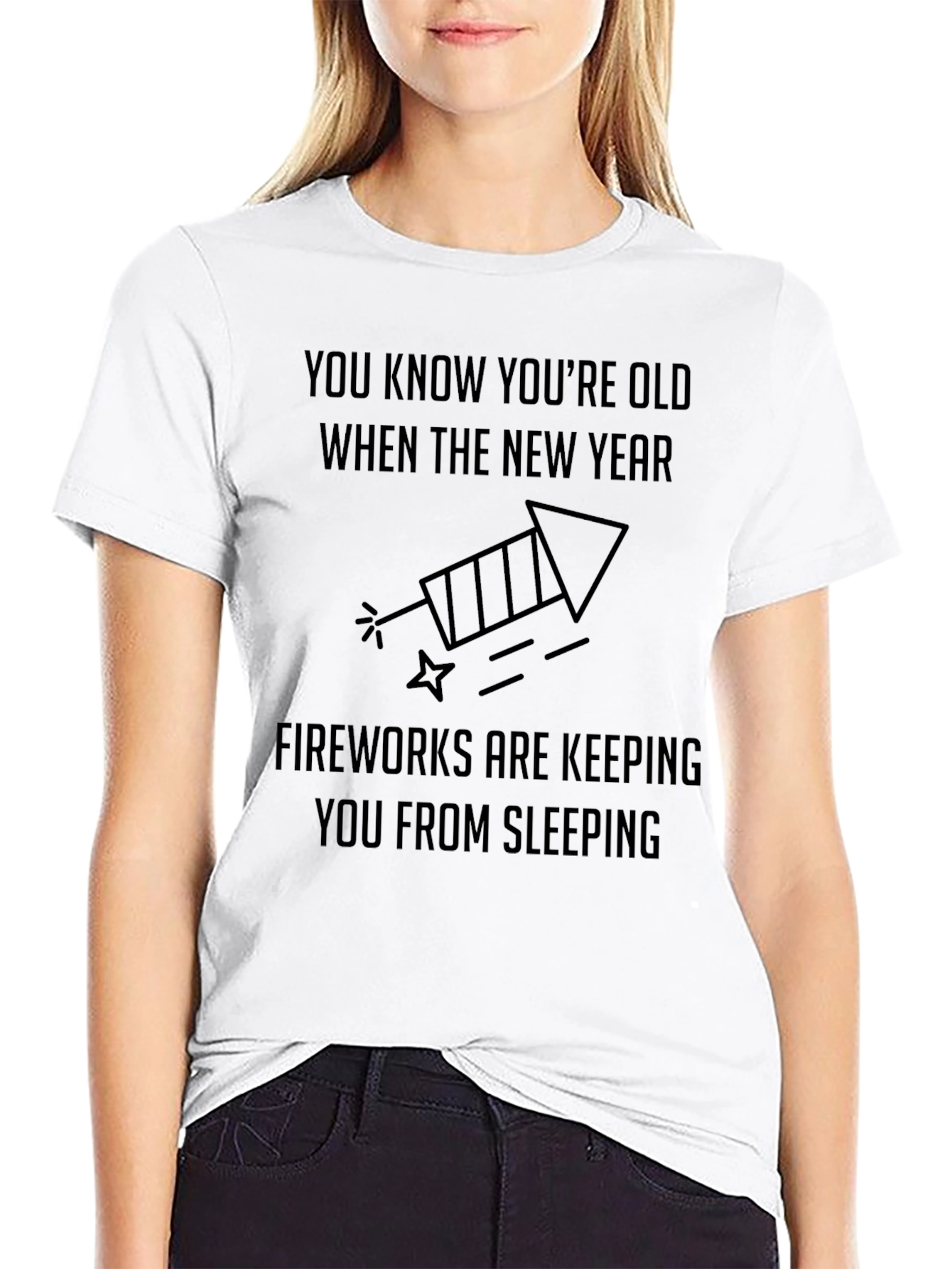 Funny New Years T-Shirt: Old Fireworks