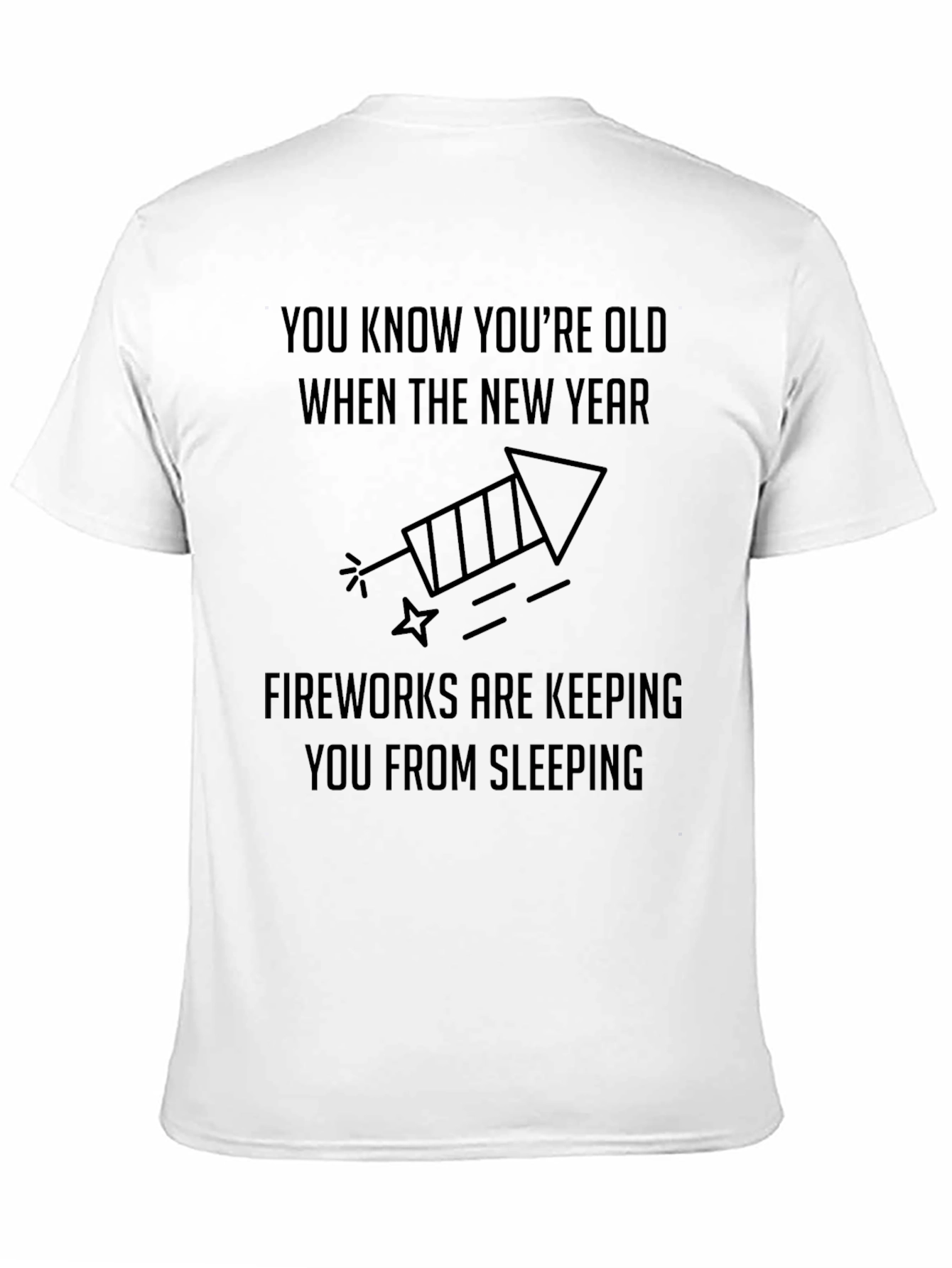 Funny New Years T-Shirt: Old Fireworks