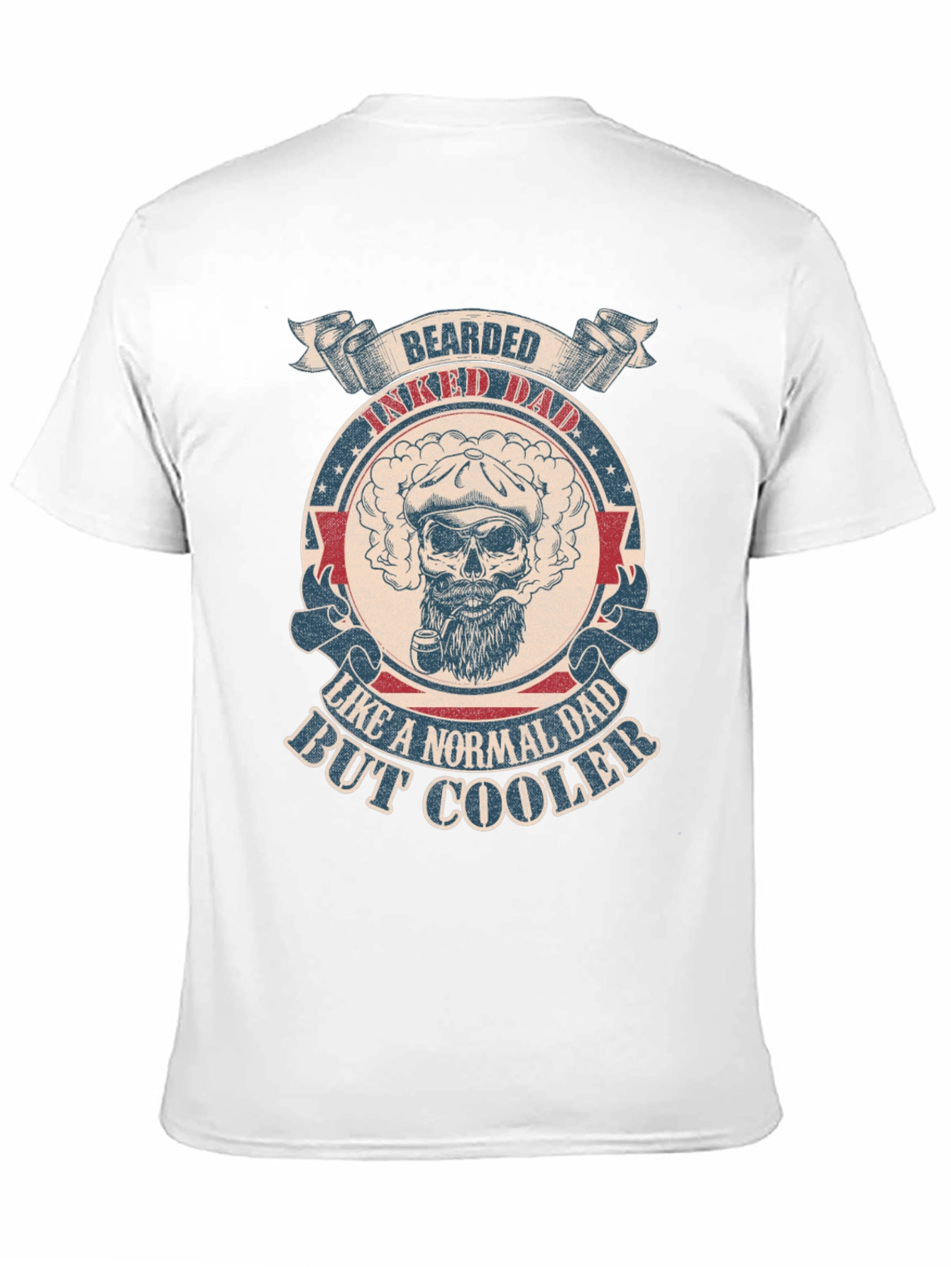 Bearded Inked Dad T-Shirt - Cool Dad Style