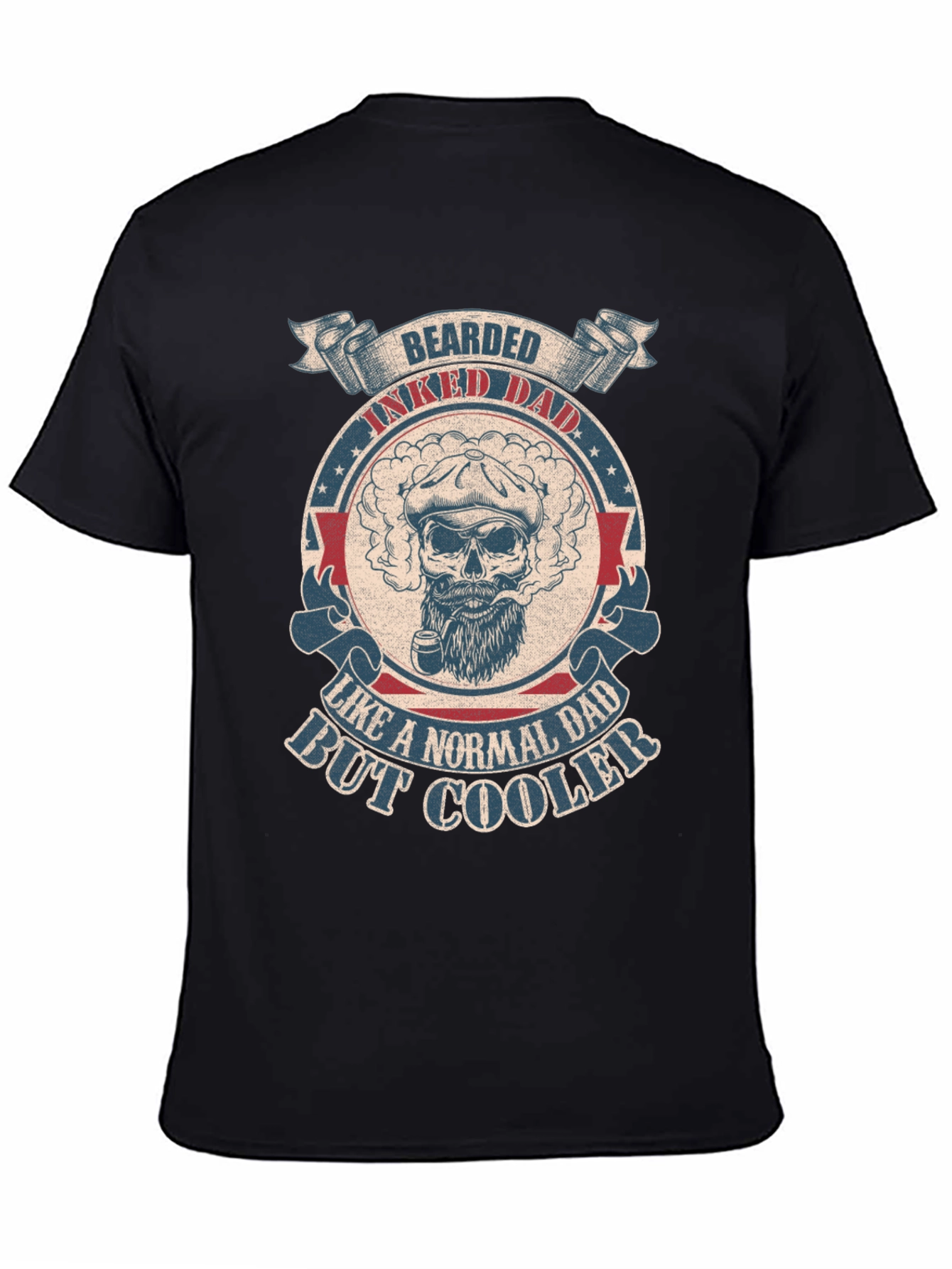 Bearded Inked Dad T-Shirt - Cool Dad Style