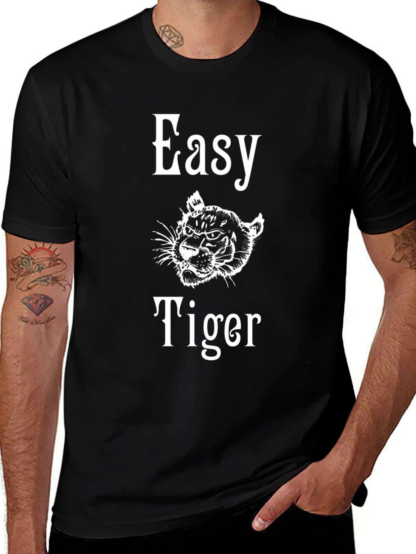 Easy Tiger Graphic Tee - Black
