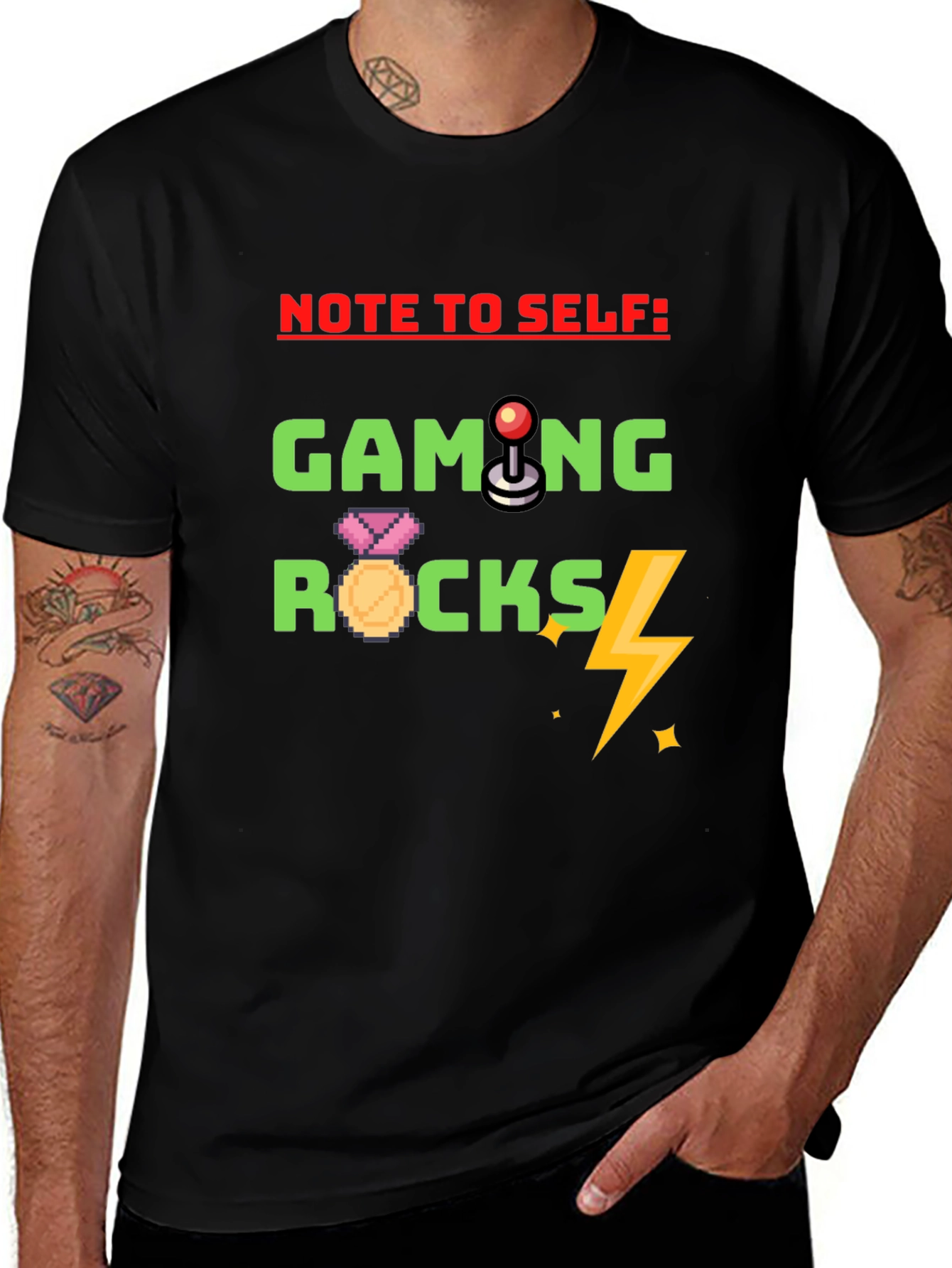 Gaming Rocks T-Shirt - Gamer Novelty Tee