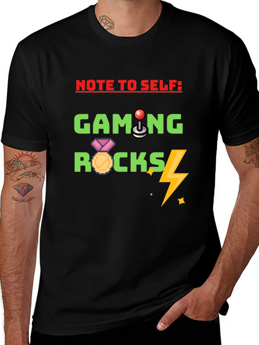 Gaming Rocks T-Shirt - Gamer Novelty Tee