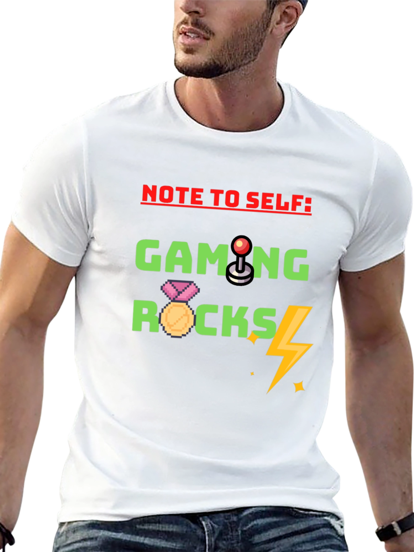 Gaming Rocks T-Shirt - Gamer Novelty Tee
