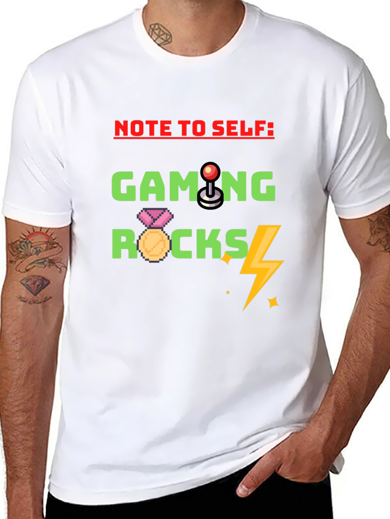 Gaming Rocks T-Shirt - Gamer Novelty Tee