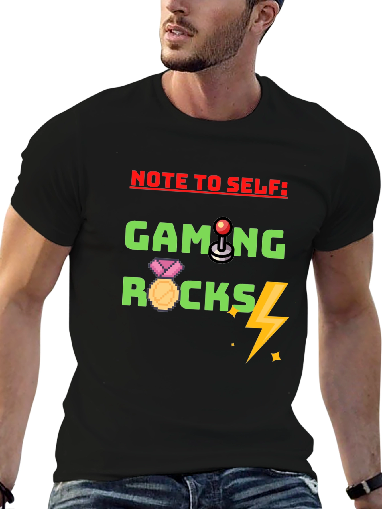 Gaming Rocks T-Shirt - Gamer Novelty Tee