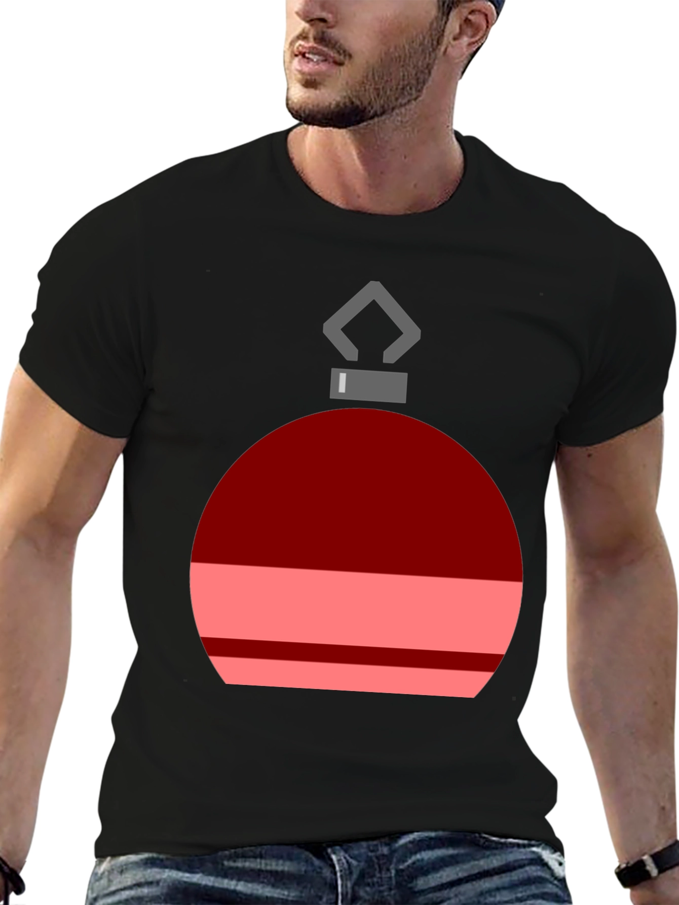 Festive Ornament Graphic Tee - Holiday Cheer