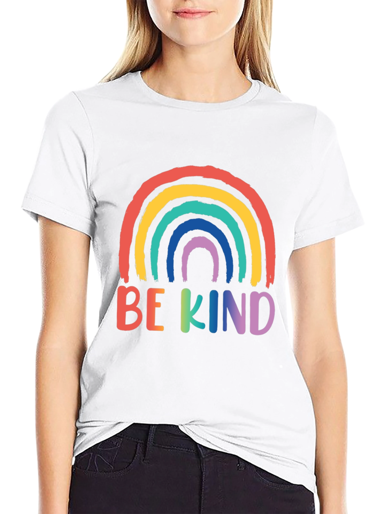Be Kind Rainbow Graphic Tee - Unisex