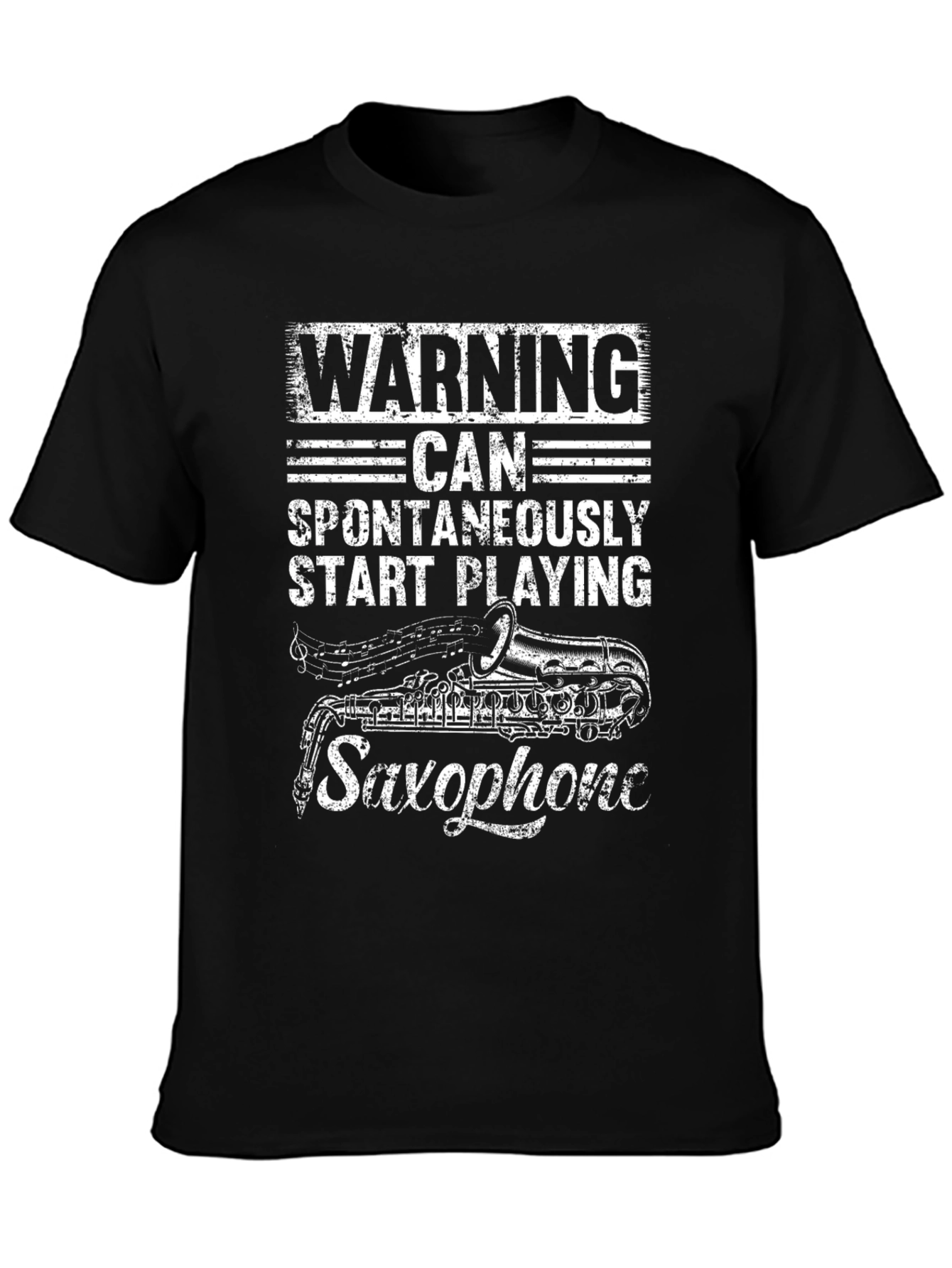 Warning Saxophone T-Shirt