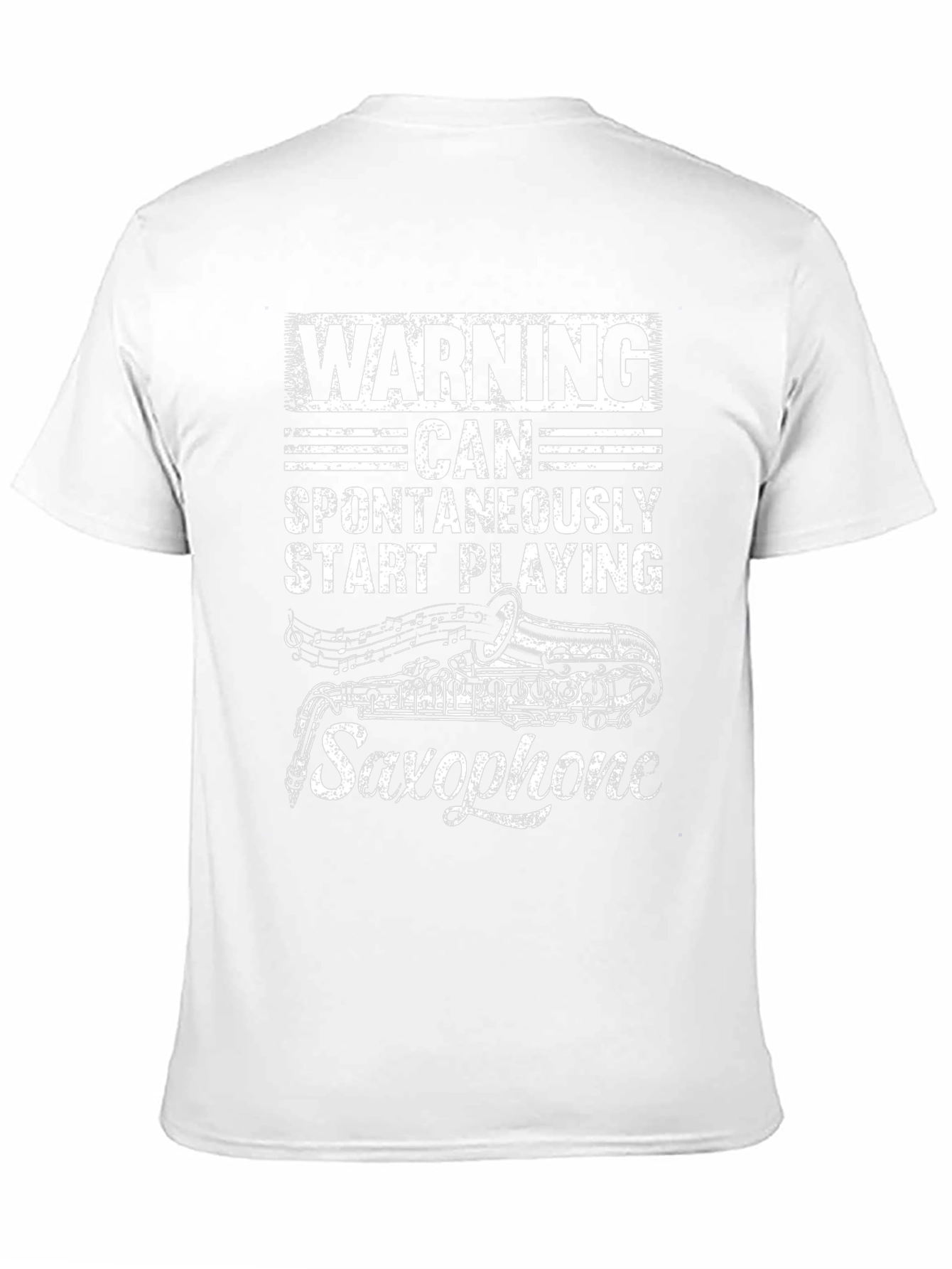 Warning Saxophone T-Shirt