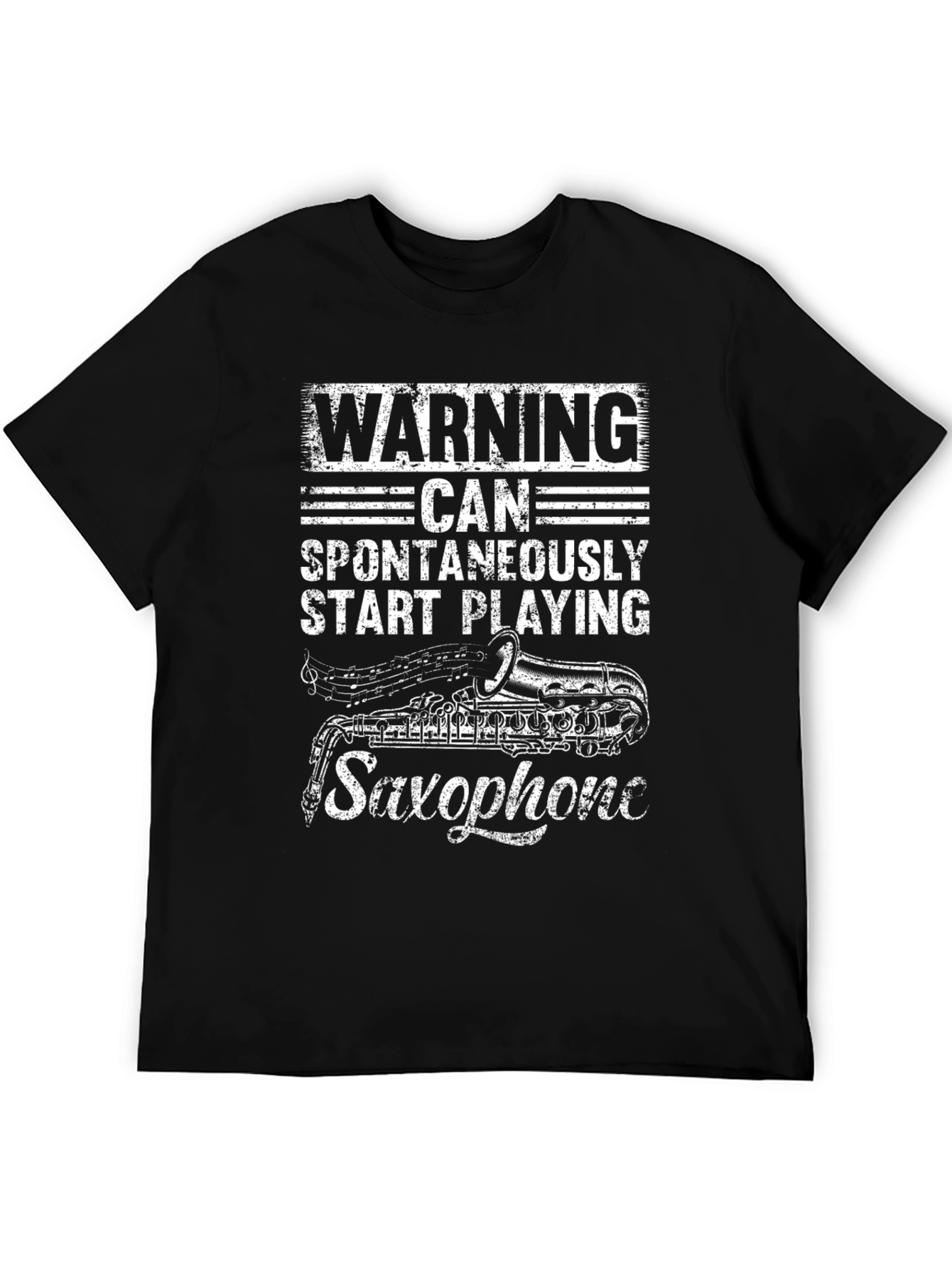 Warning Saxophone T-Shirt