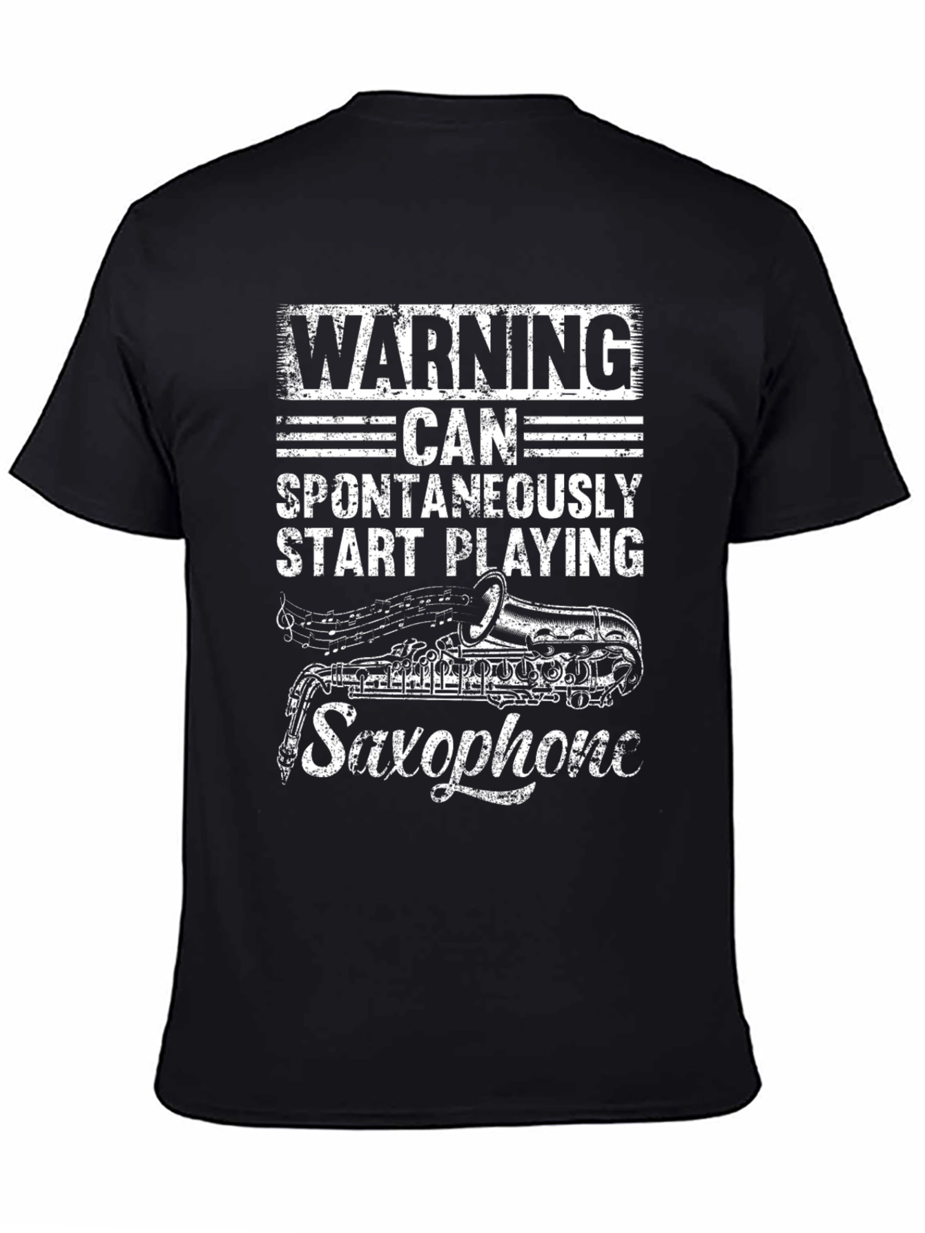 Warning Saxophone T-Shirt
