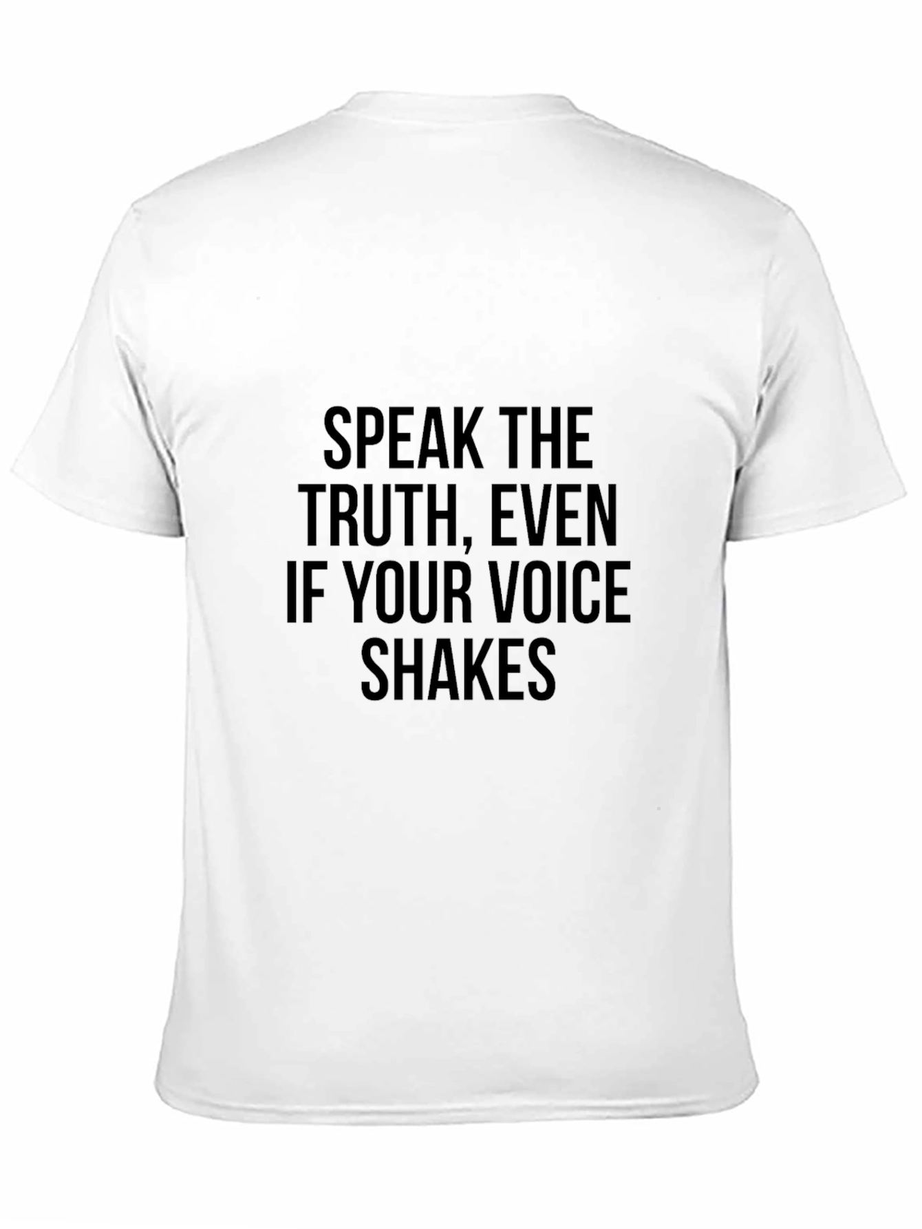 Speak Truth Mens Black Graphic Tee
