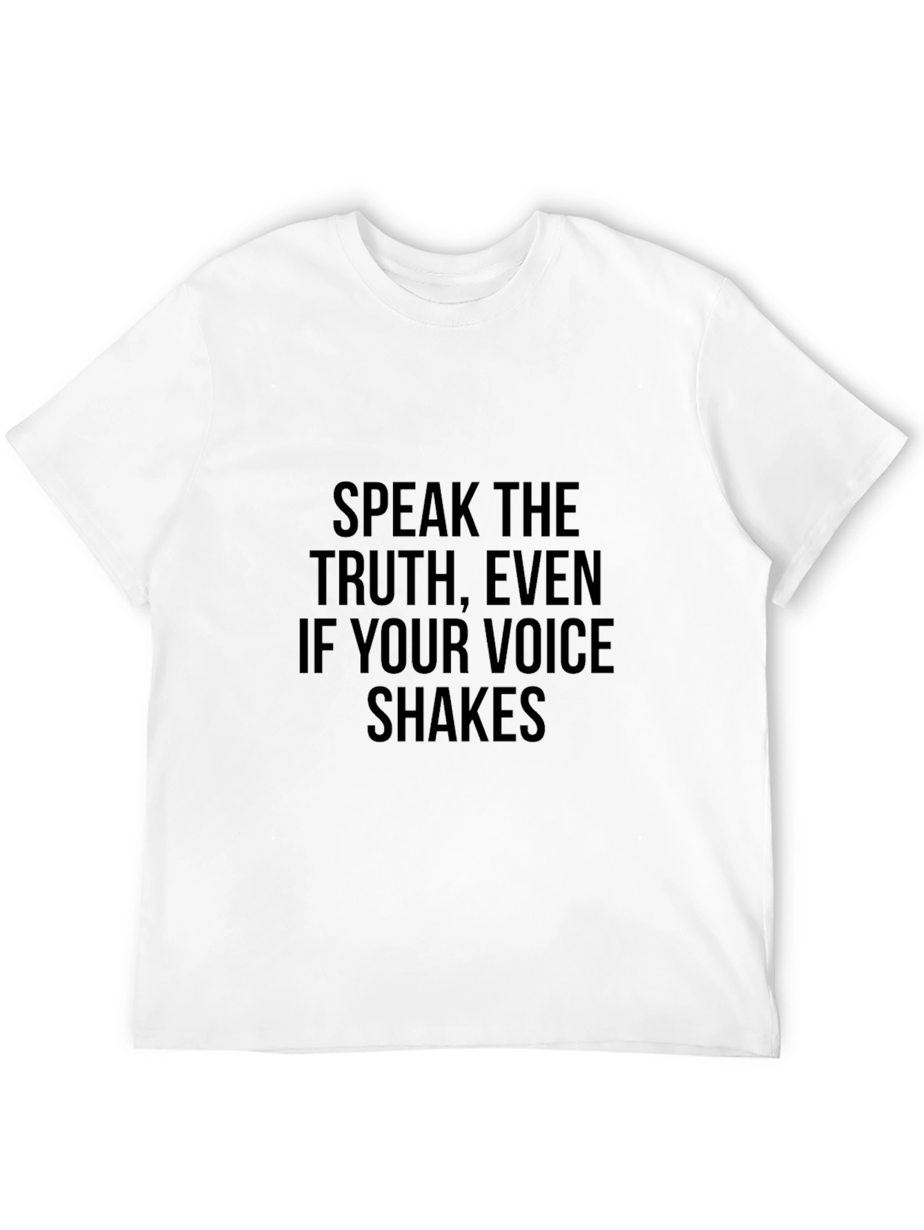 Speak Truth Mens Black Graphic Tee