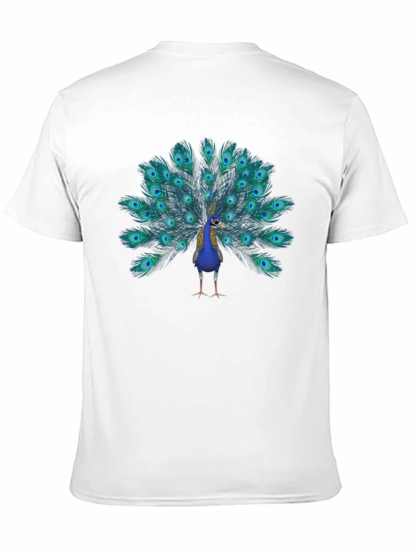 Peacock Graphic Tee - Mens Black T-Shirt