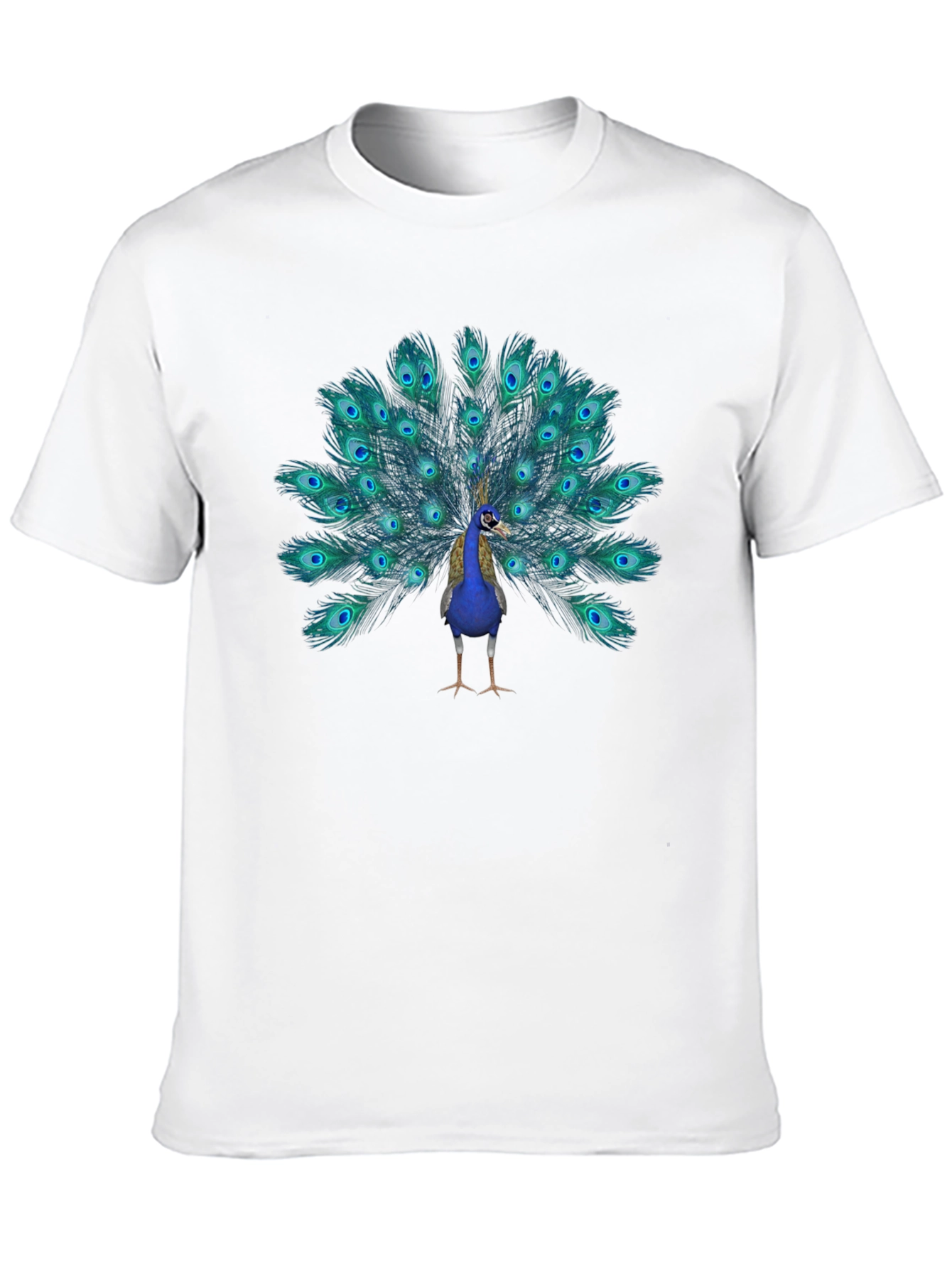 Peacock Graphic Tee - Mens Black T-Shirt
