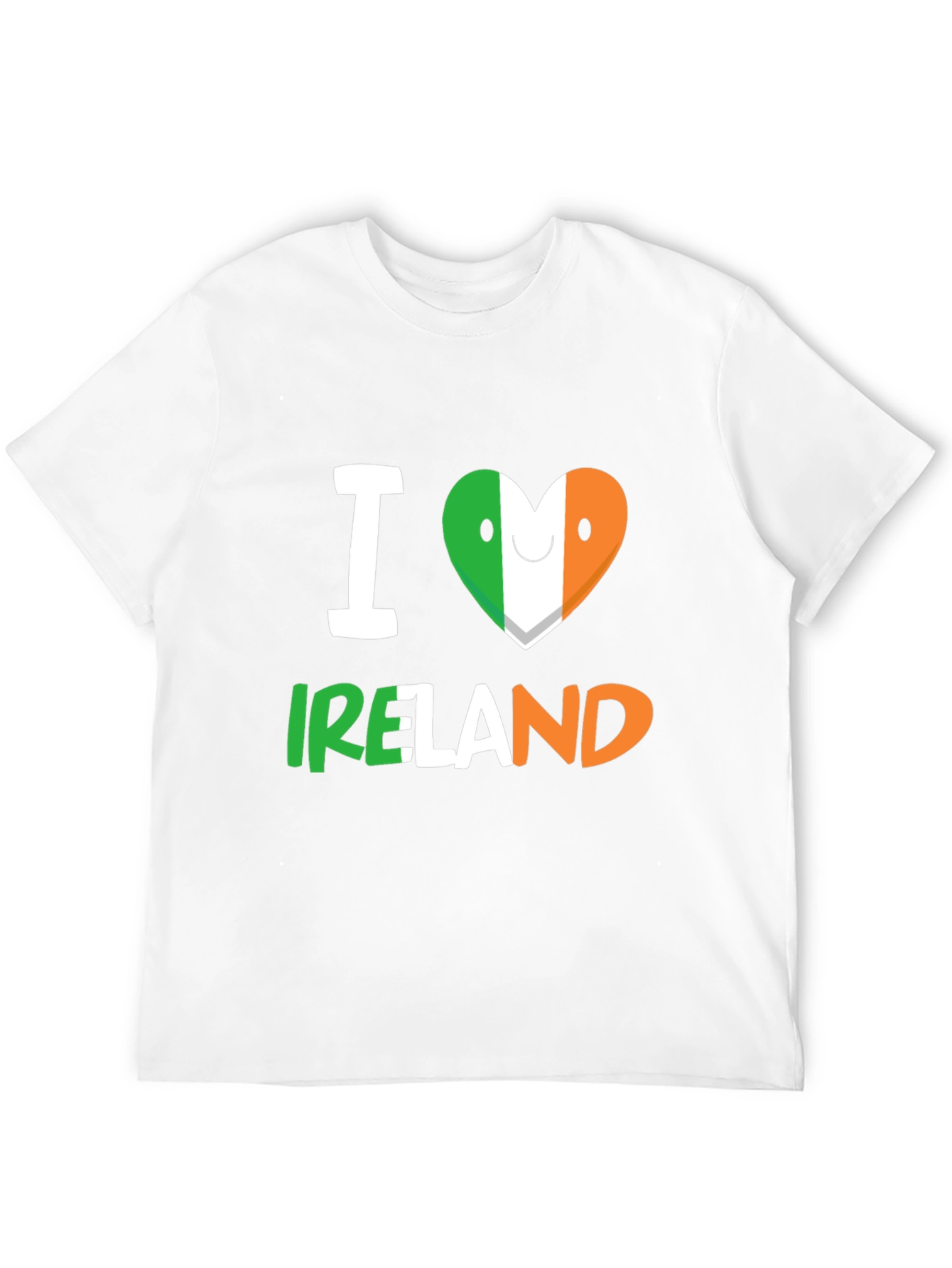 I Love Ireland T-Shirt - Black Crew Neck Tee
