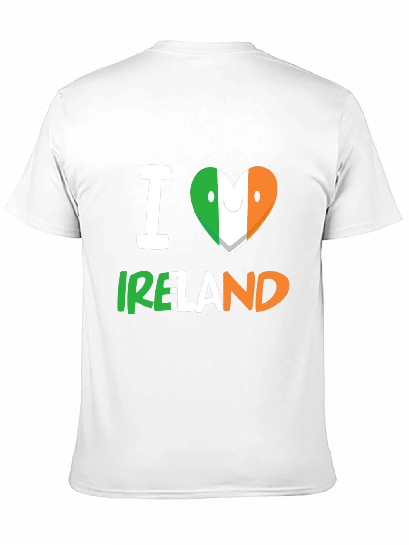 I Love Ireland T-Shirt - Black Crew Neck Tee