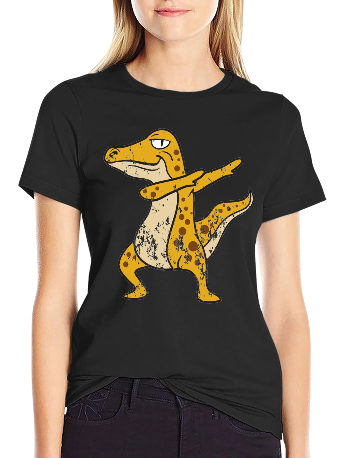 Dabbing Leopard Gecko Graphic T-Shirt
