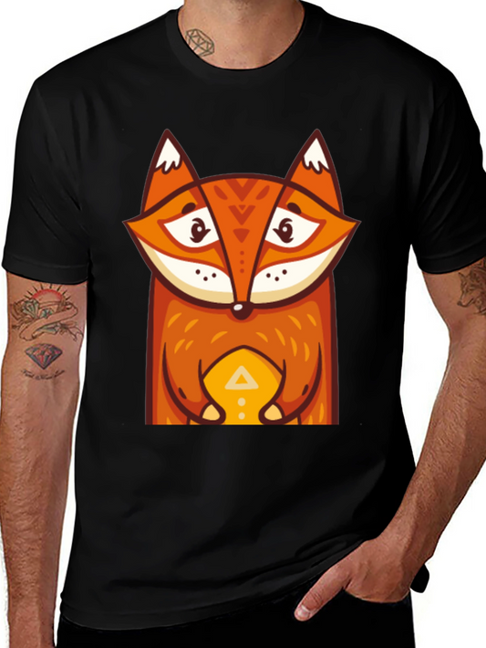 Fox Graphic Tee - Stylish Mens T-Shirt