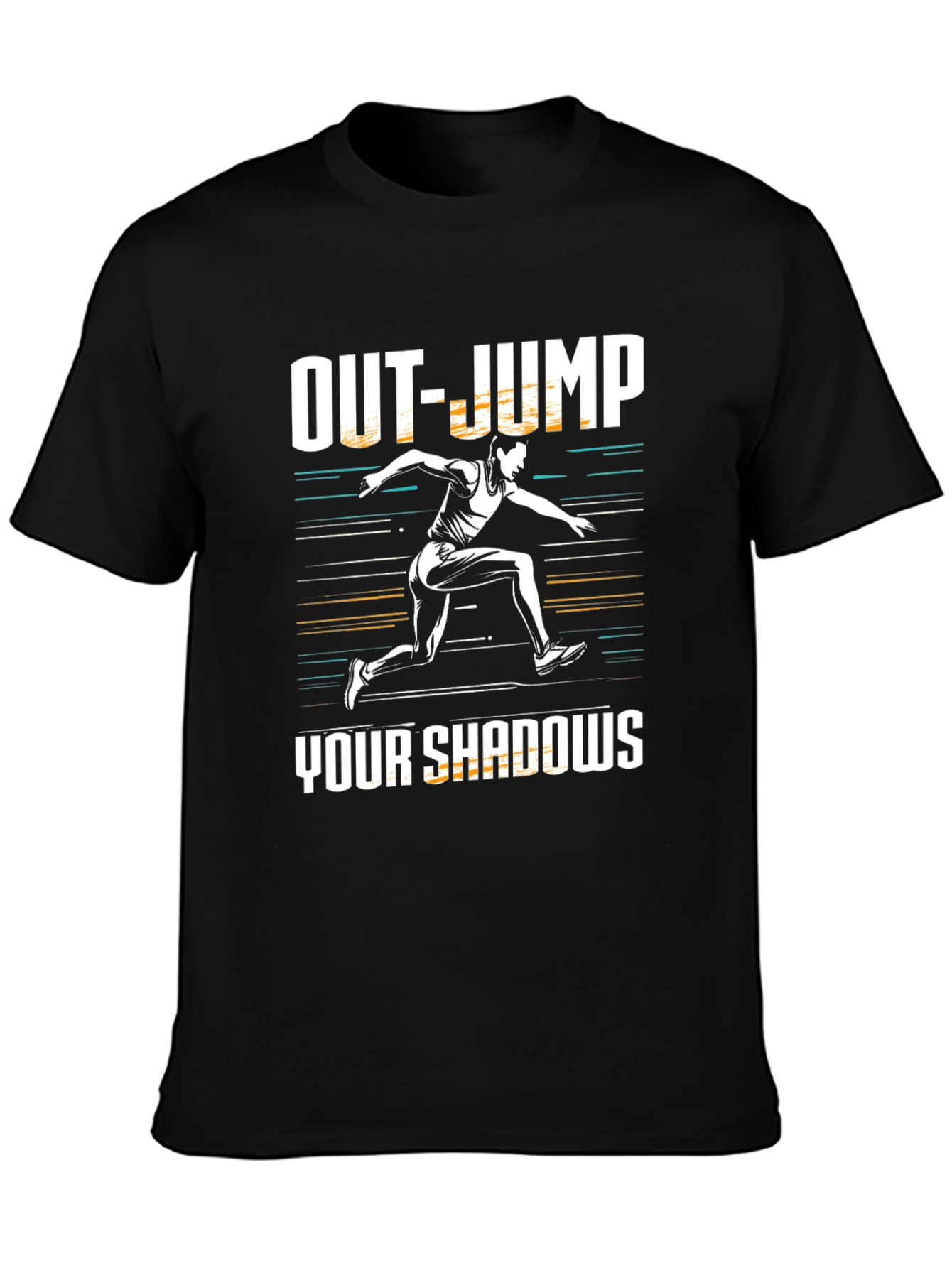 Out-Jump Your Shadows Graphic Tee - Motivational Shirt
