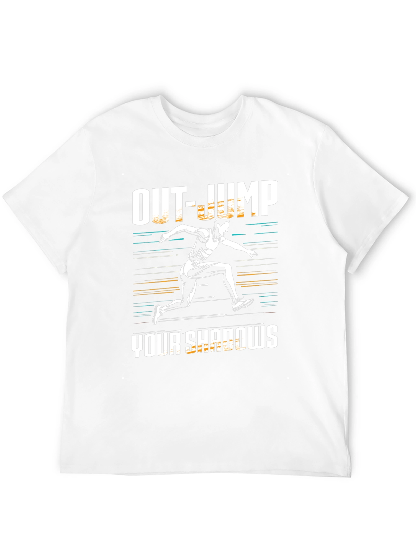 Out-Jump Your Shadows Graphic Tee - Motivational Shirt