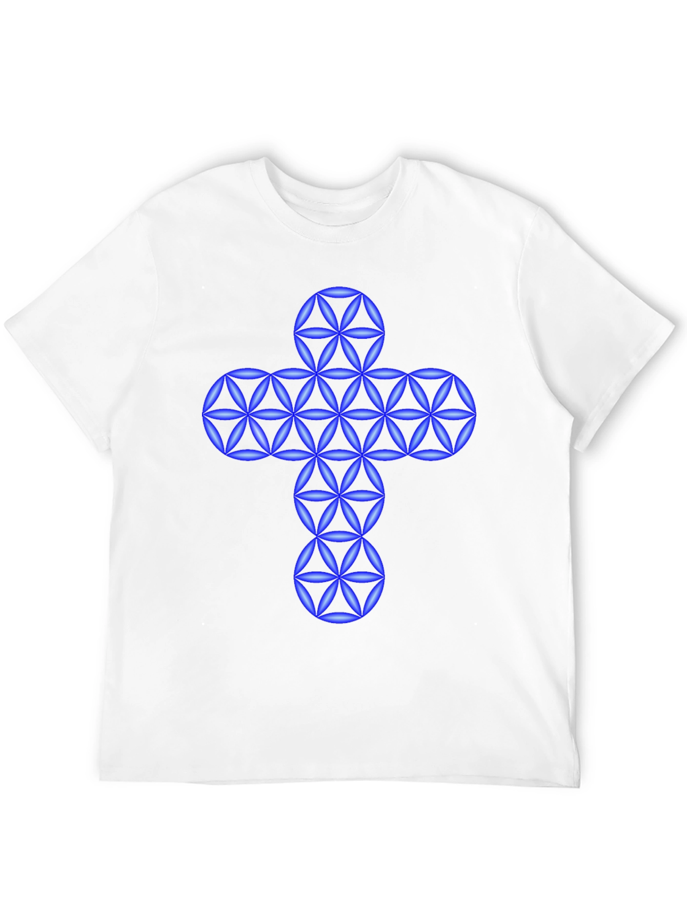 Geometric Cross Graphic T-Shirt