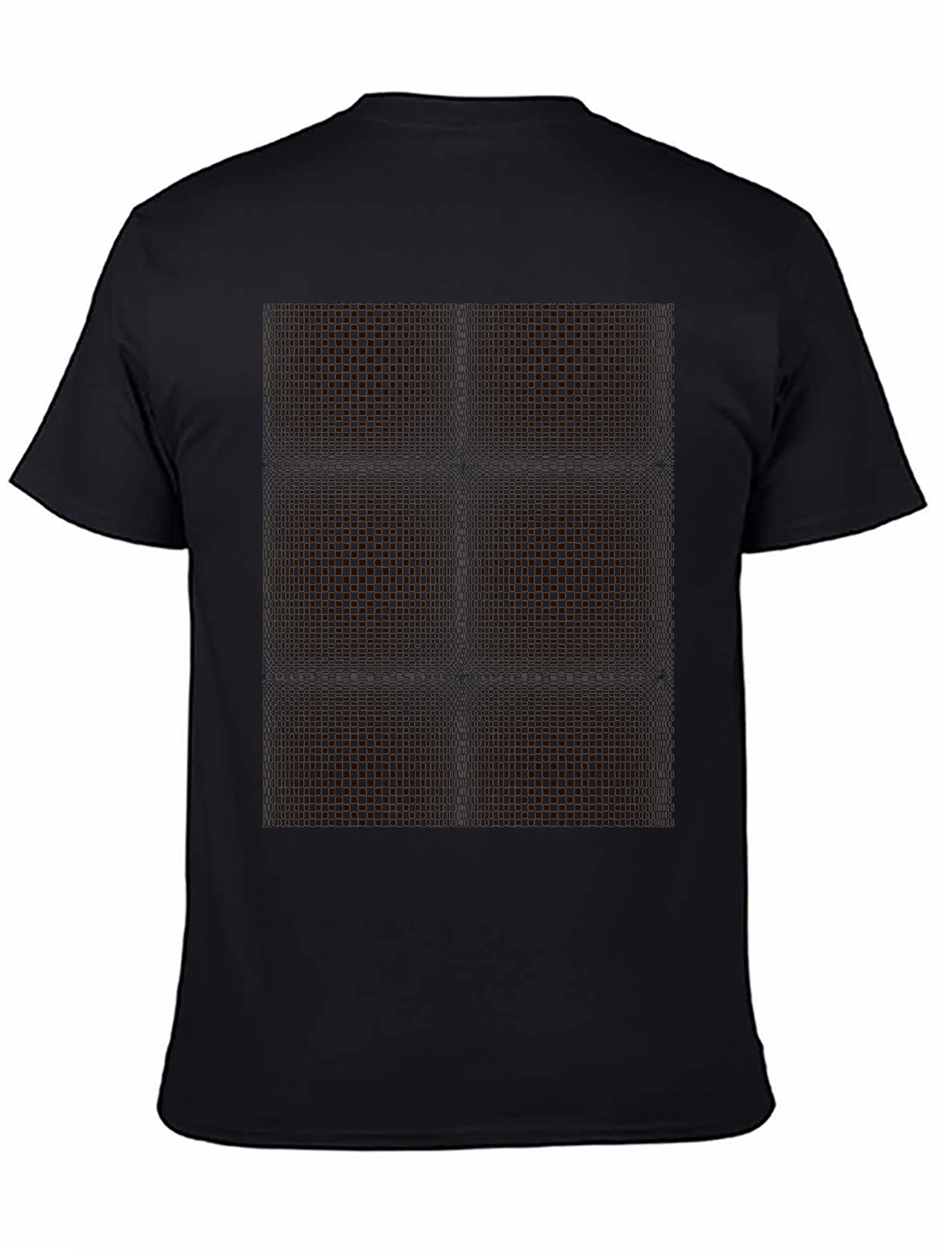 Modern Black Geometric Patterned T-Shirt