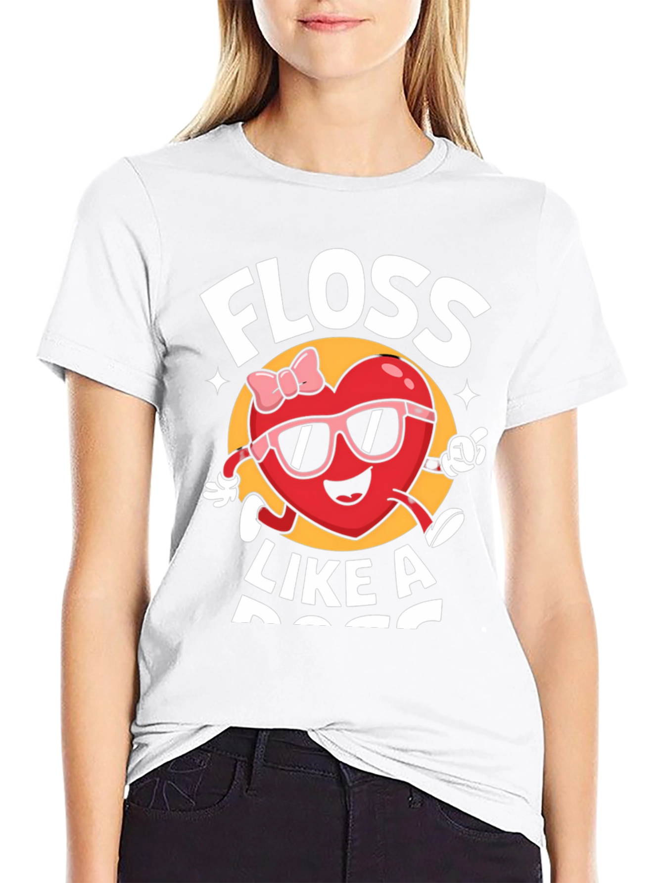 Floss Like A Boss Black Graphic Tee