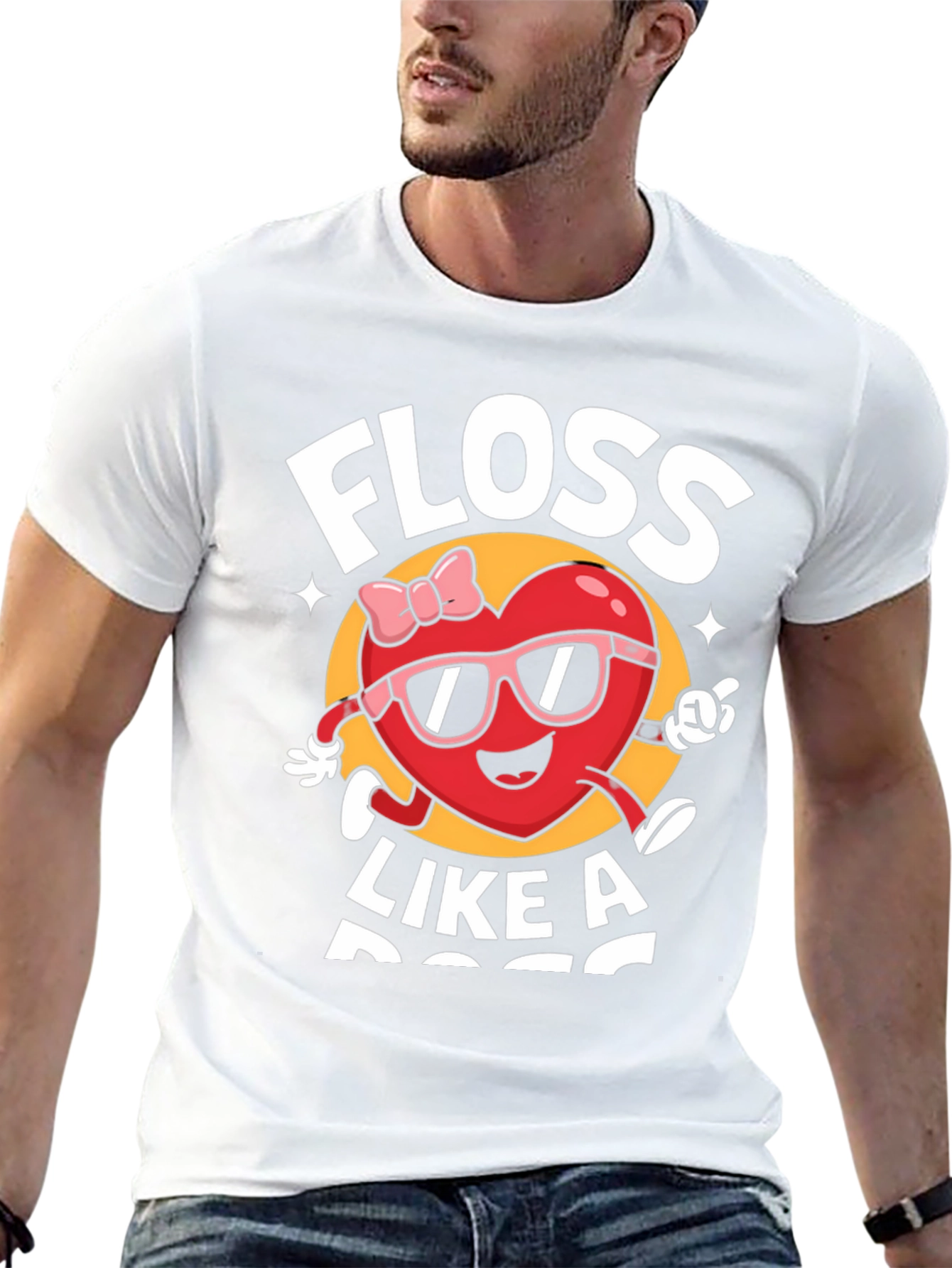 Floss Like A Boss Black Graphic Tee