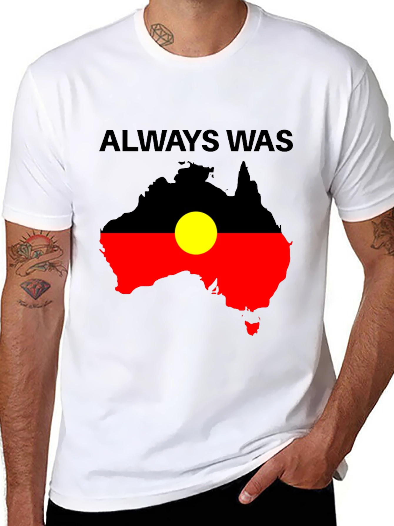 Always Was Aboriginal Flag Australia T-Shirt