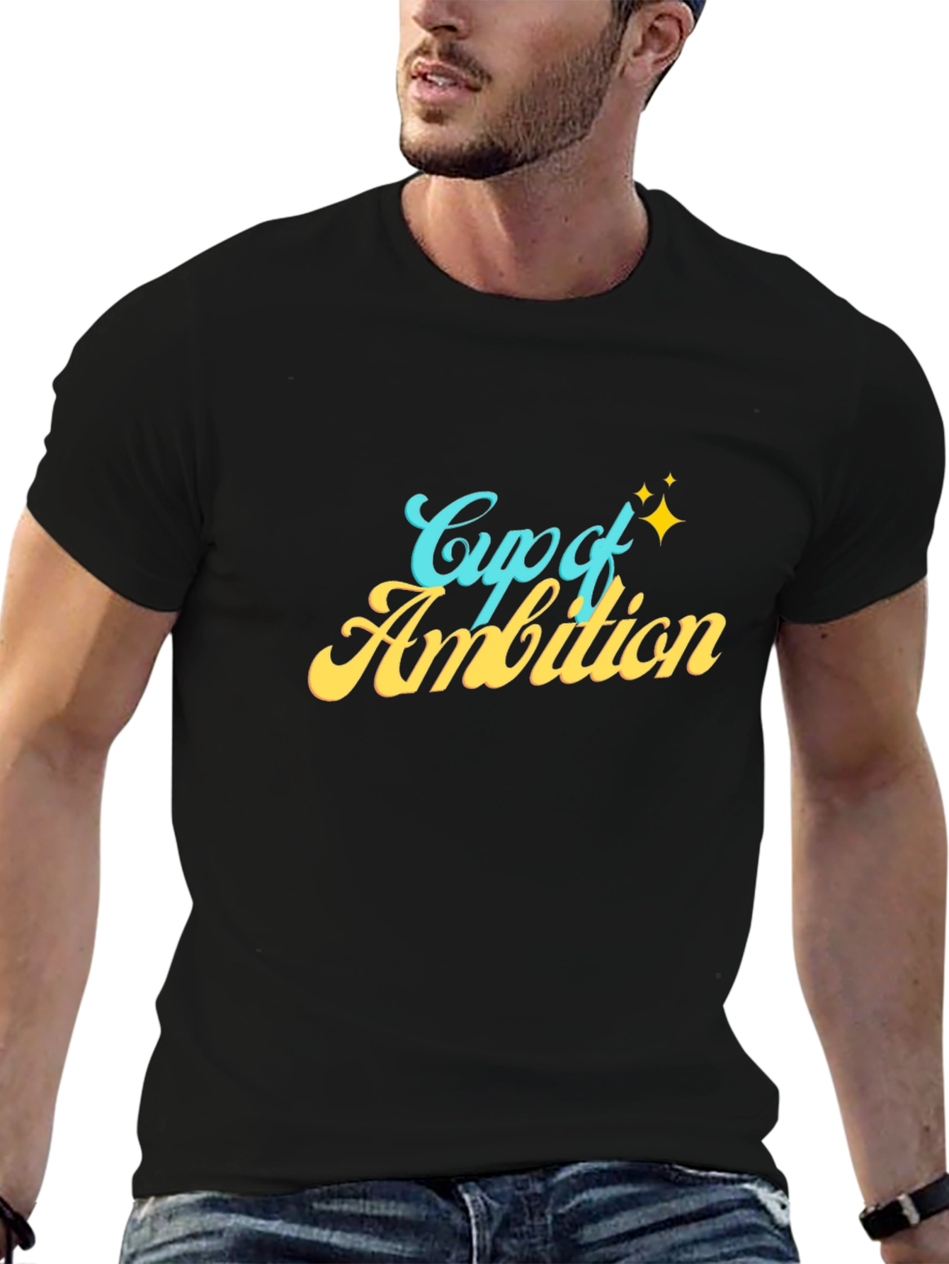 Cup of Ambition Black Graphic Tee