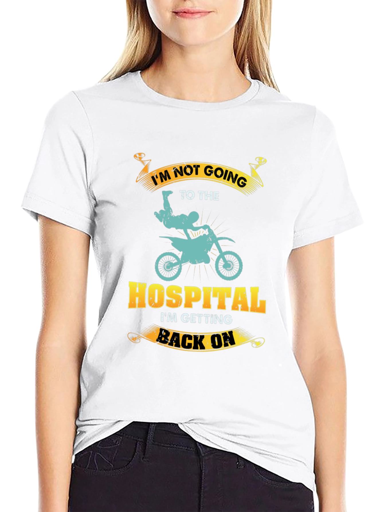 Motocross T-Shirt: Im Not Going to The Hospital