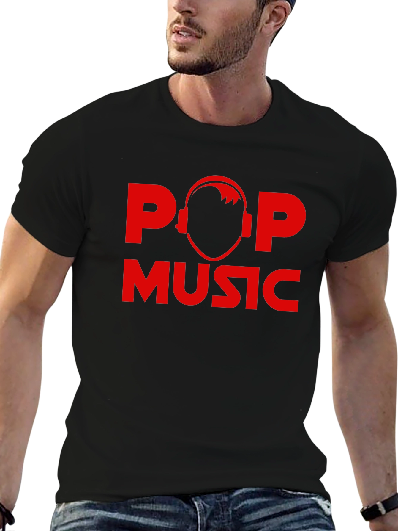 Pop Music Graphic Black T-Shirt