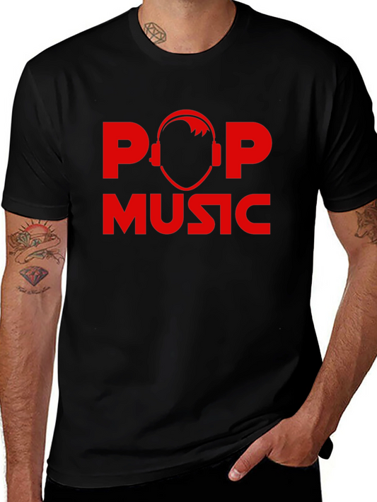 Pop Music Graphic Black T-Shirt