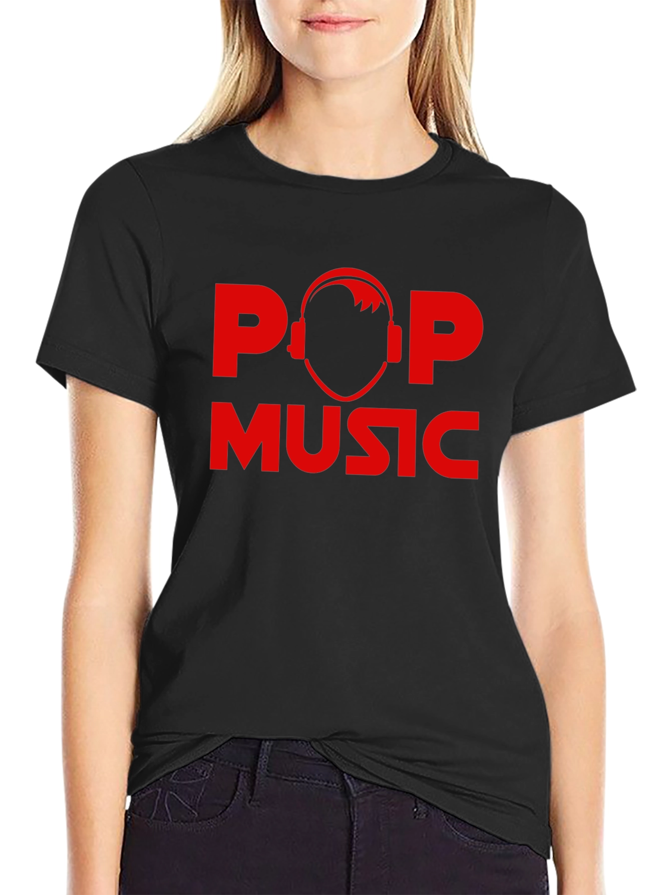 Pop Music Graphic Black T-Shirt