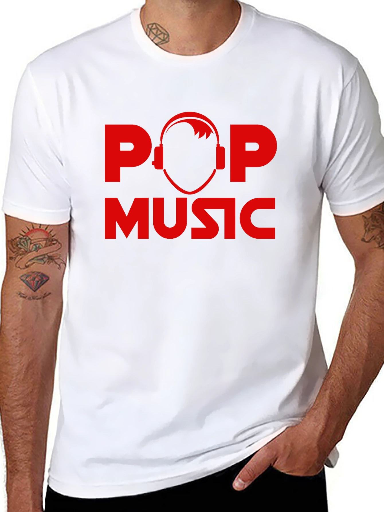 Pop Music Graphic Black T-Shirt