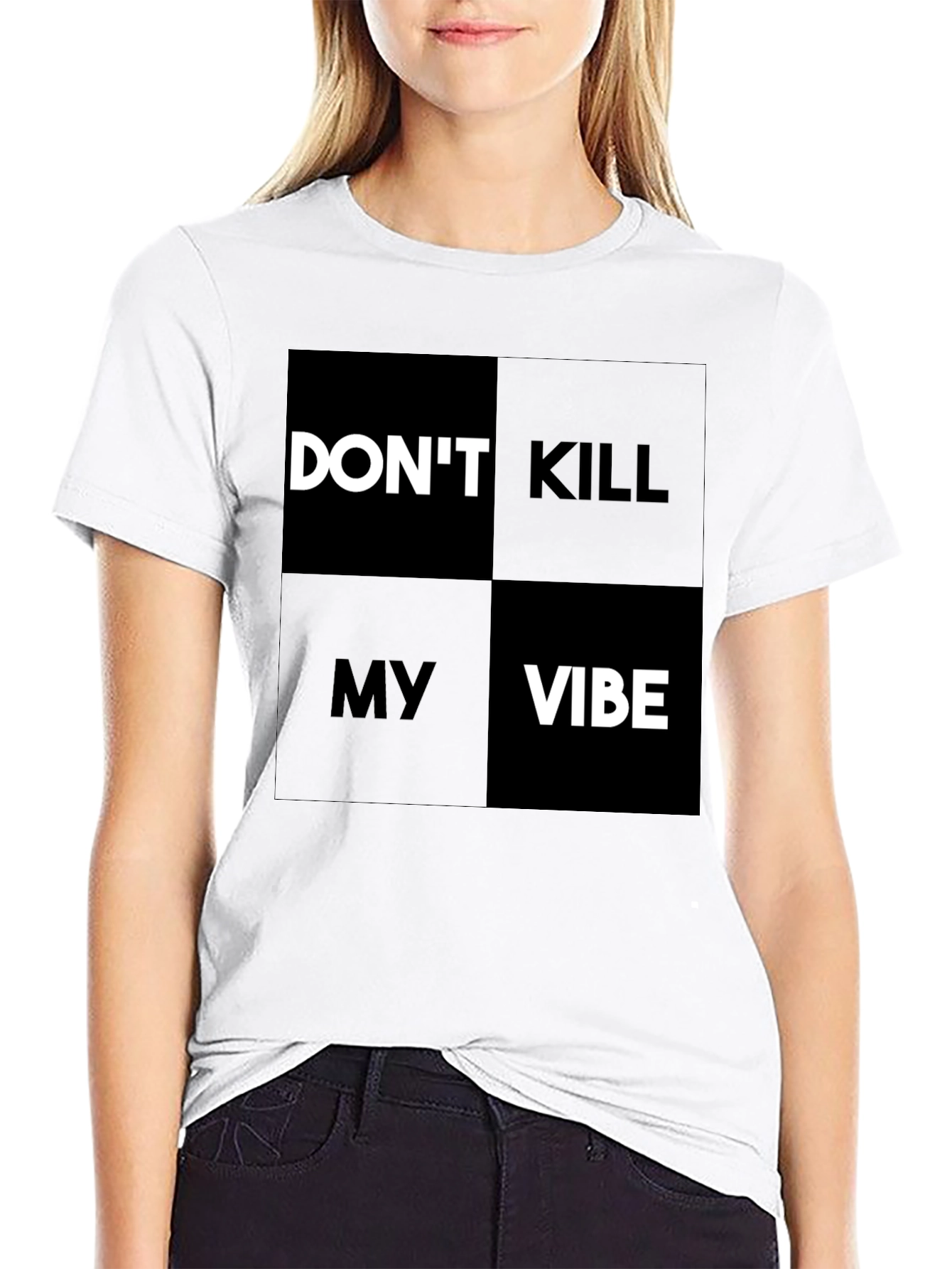 Dont Kill My Vibe Graphic Tee - Black