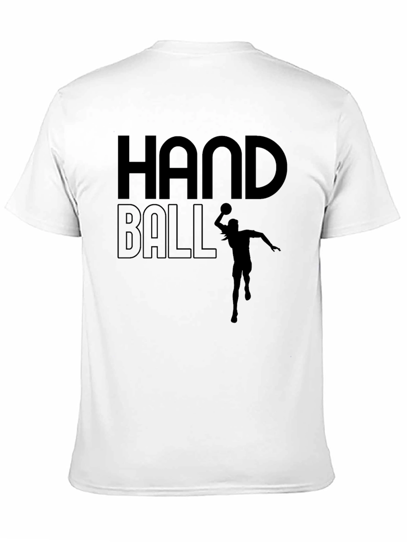 Handball Player Graphic Tee - Black