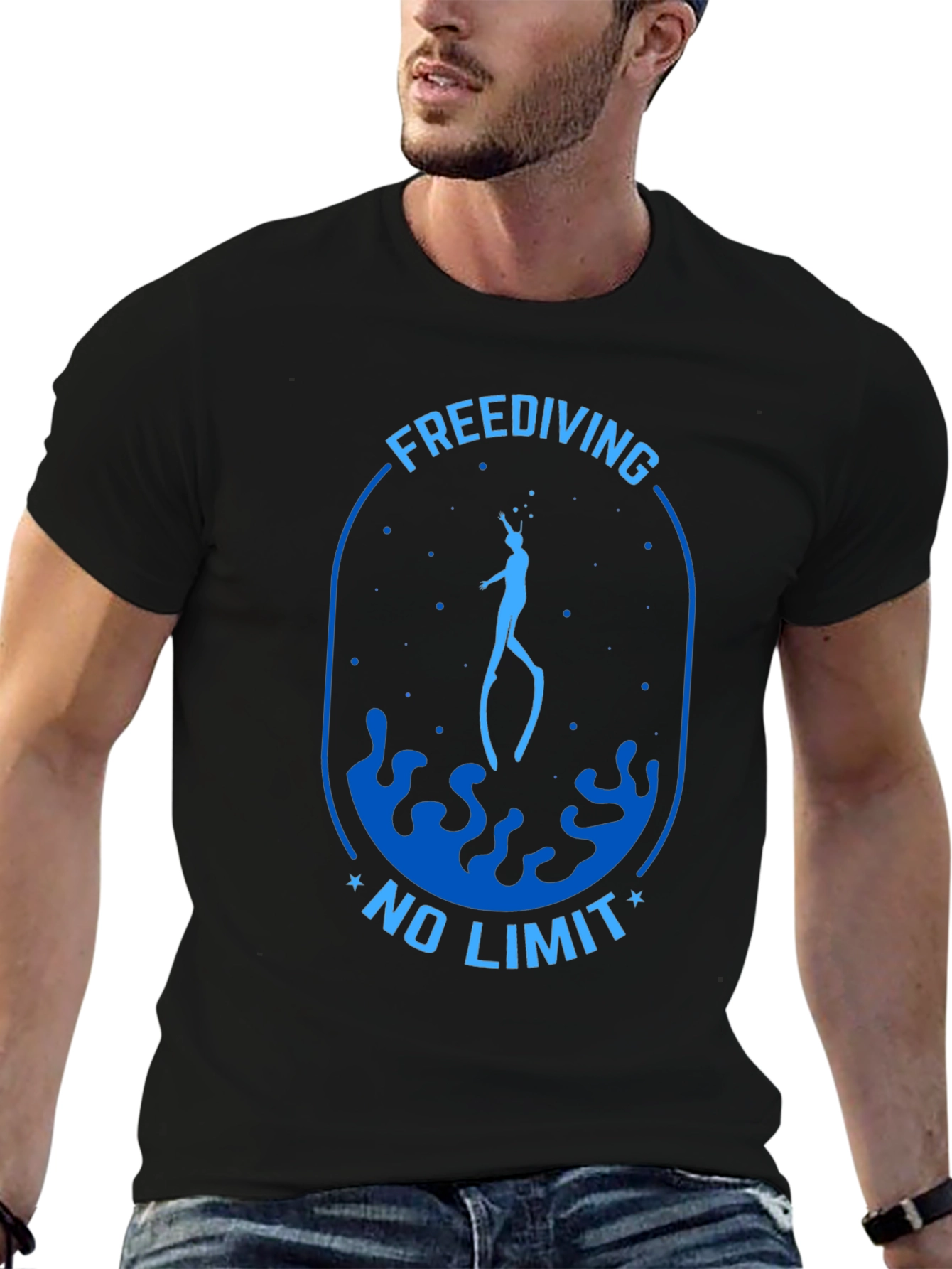 Freediving No Limit Graphic T-Shirt