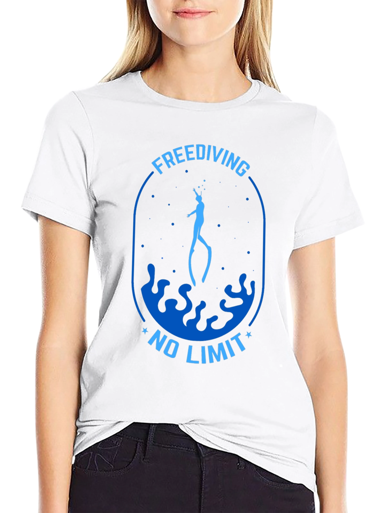 Freediving No Limit Graphic T-Shirt
