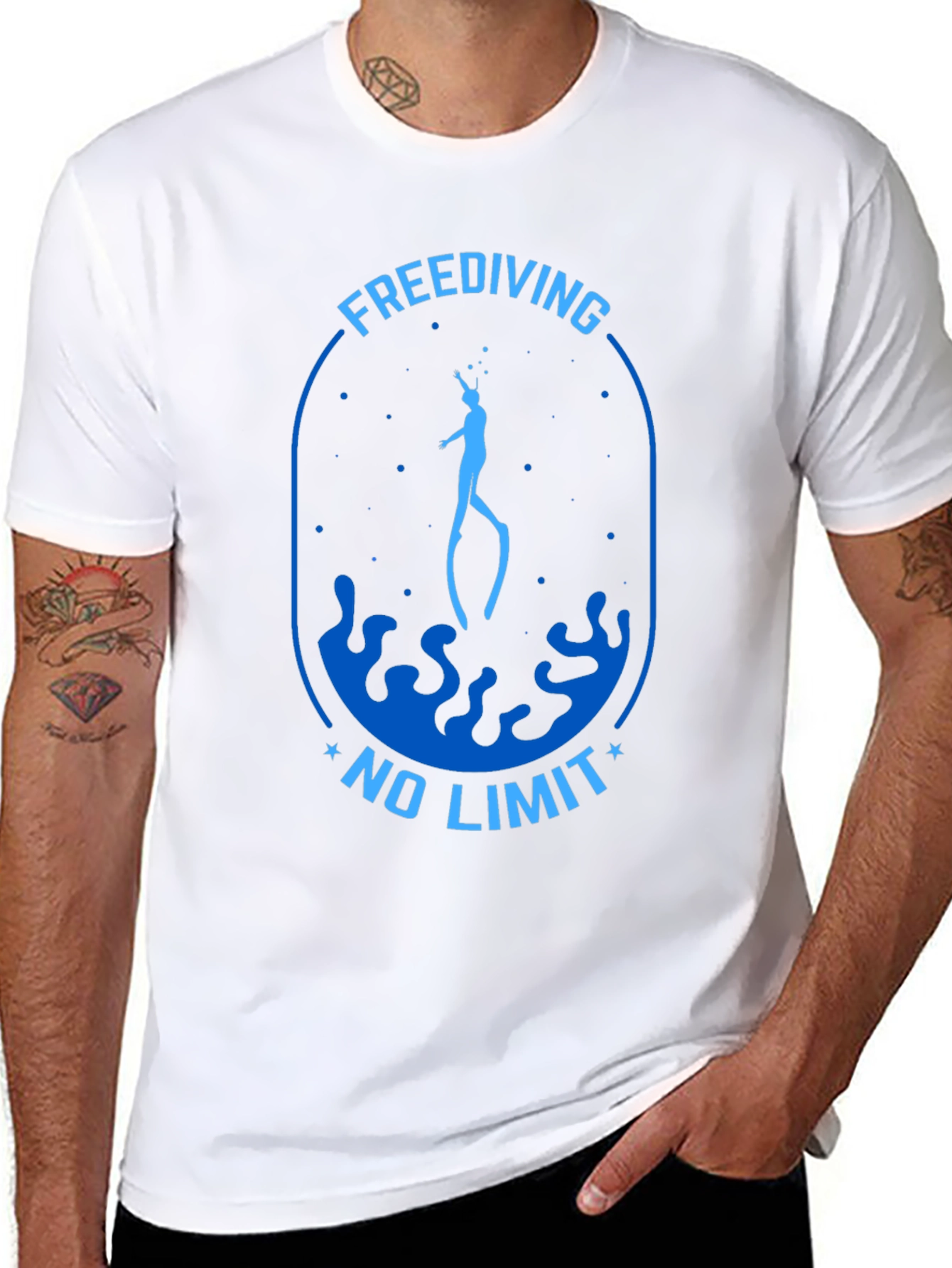 Freediving No Limit Graphic T-Shirt